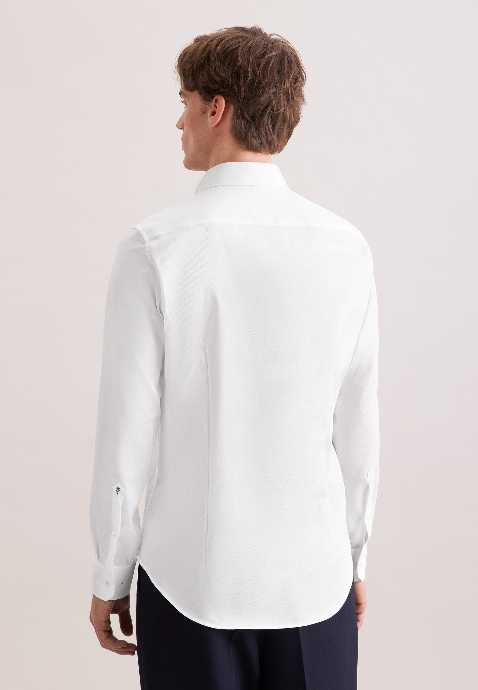 seidensticker Businesshemd »Schwarze Rose« Shaped 1/1 Extra lang Kentkragen Struktur