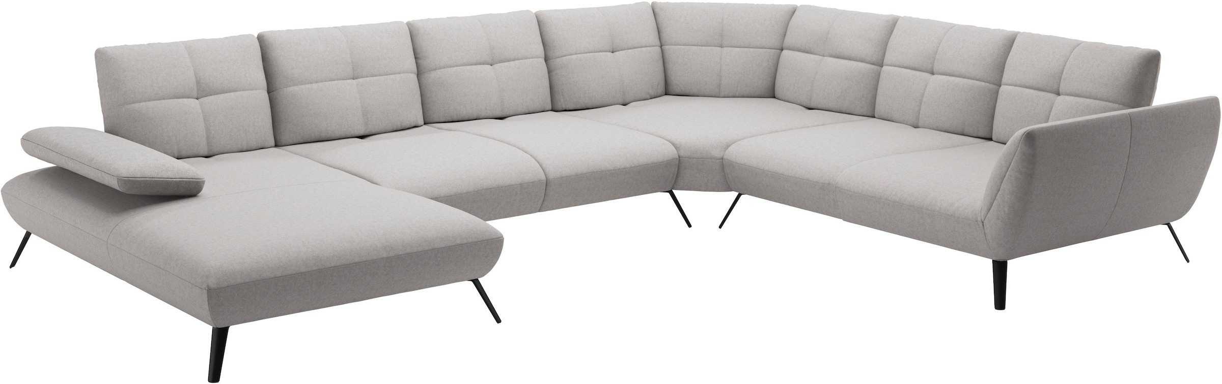 OTTO home Wohnlandschaft »Mikado U-Form« inkl. Sitztiefenverstellung und Armteilverstellung