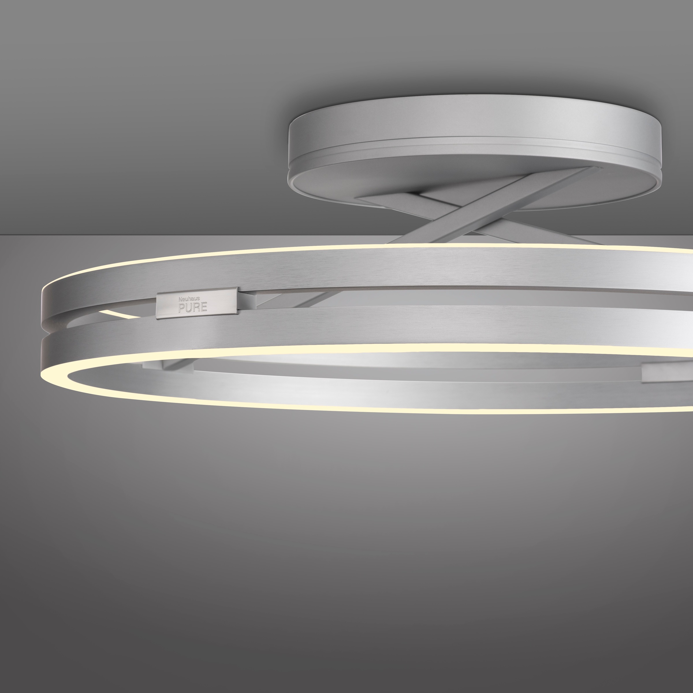 Neuhaus PURE LED Deckenleuchte »PURE Loop« LED-Board 1 Stk. warmweiß - kaltweiß Dimmbar über Fernbedienung, CCT, separat steuerbar