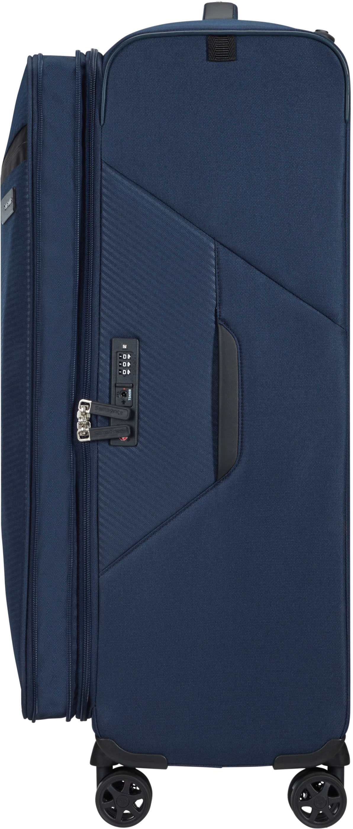 Samsonite Weichgepäck-Trolley »LITEBEAM, verschiedene Größen und Farben«, 4 Rollen, Reisekoffer Aufgabegepäck Trolley Volumenerweiterung bei M/L