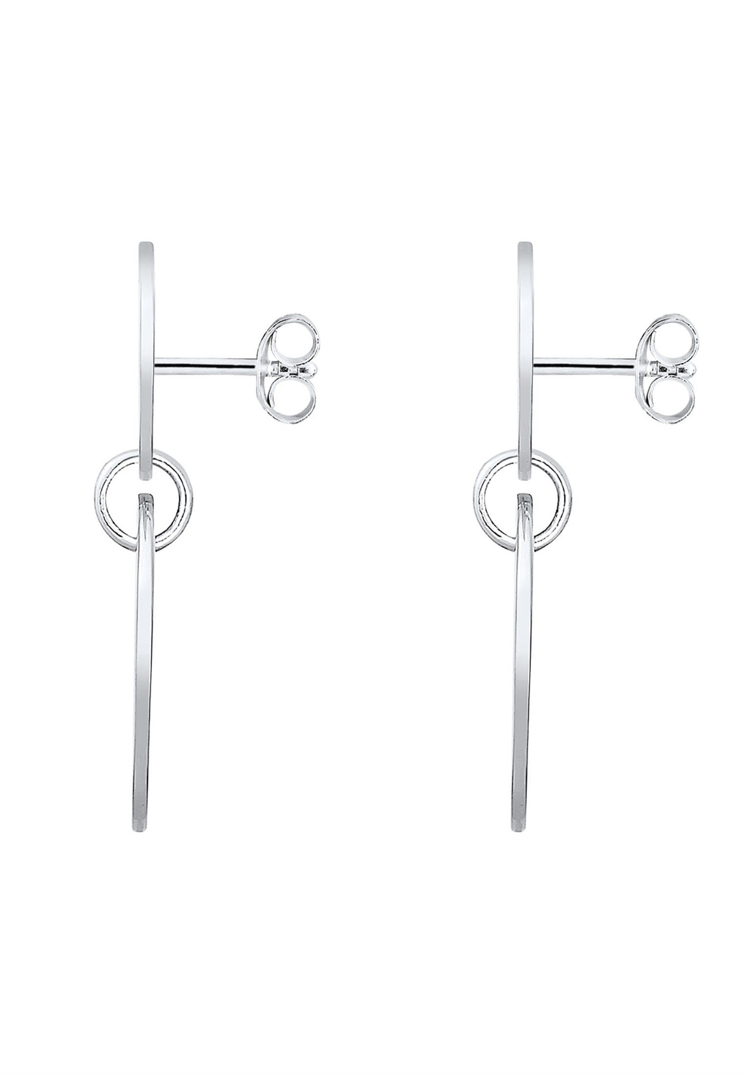 Elli Paar Ohrhänger »Ohrringe Ohrstecker Plättchen Lang 925 Sterling Silber«