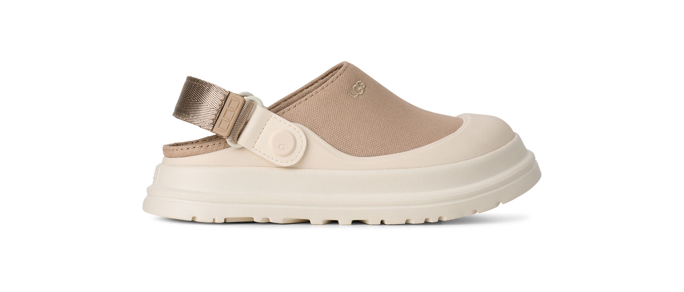 UGG Clog »GOLDENGLOW CANVAS CLOG«  Mule, Sabot mit Klettverschluss