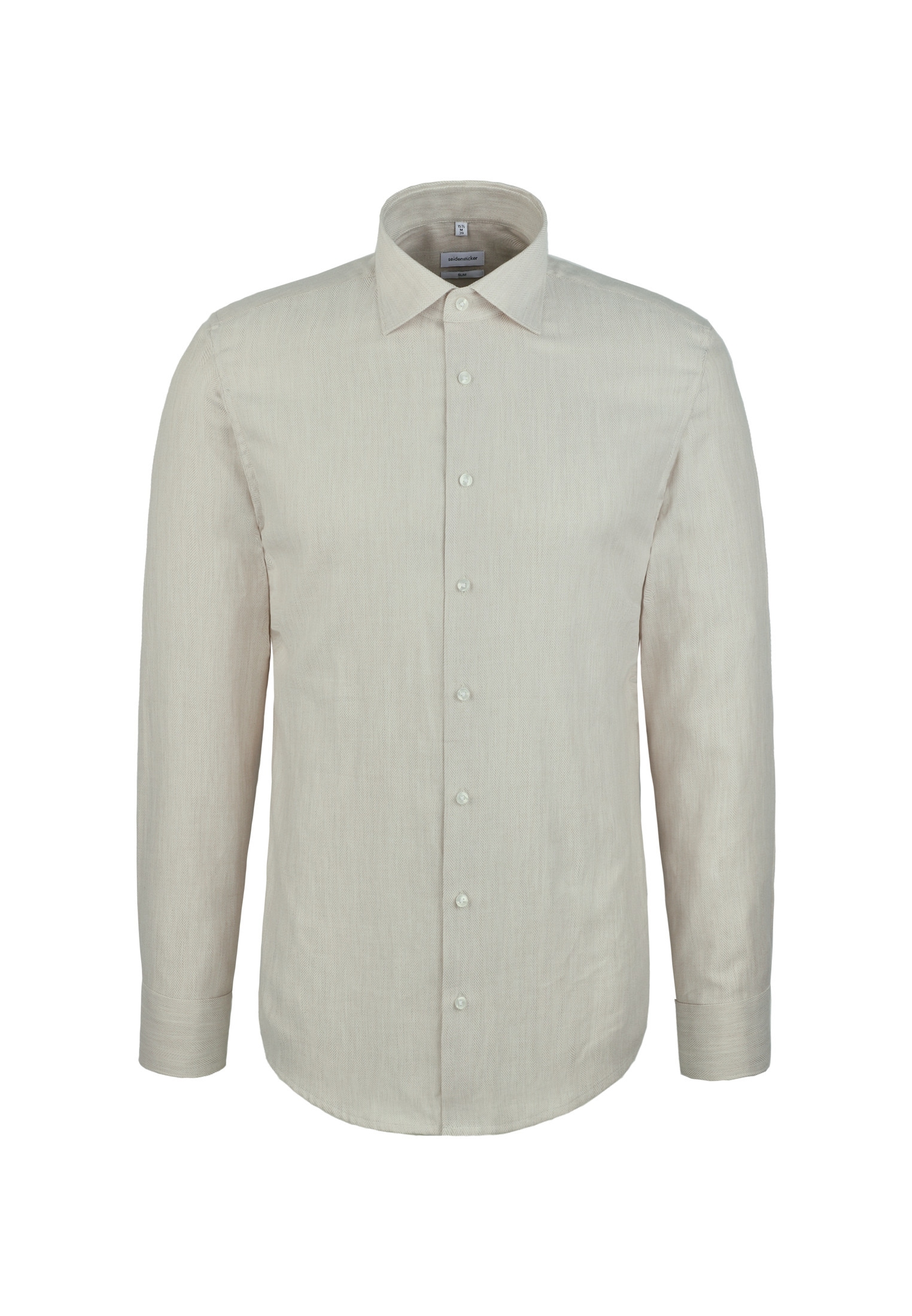 seidensticker Flanellhemd »Schwarze Rose« Slim 1/1 Kentkragen Fischgrat