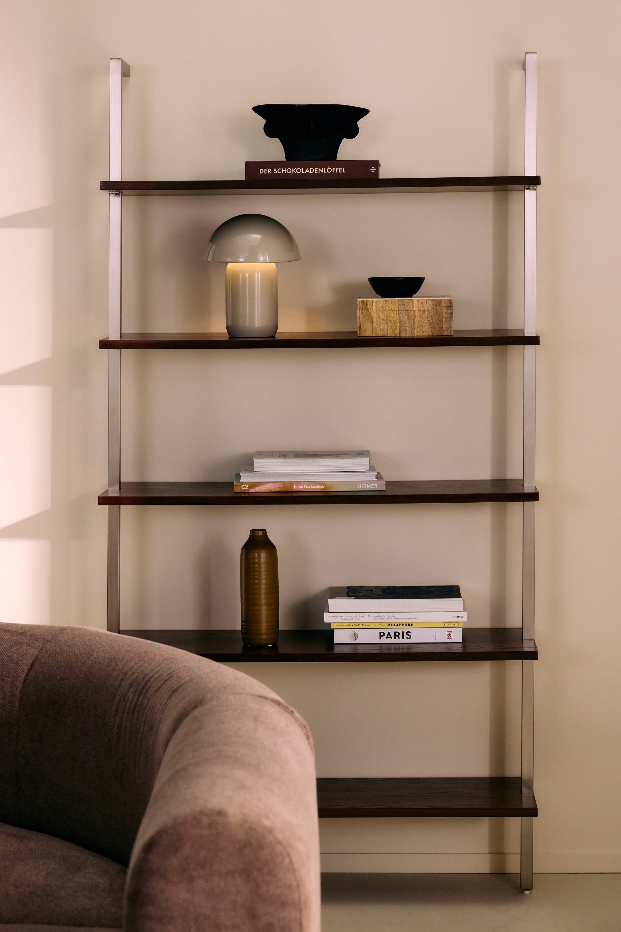 LeGer Home by Lena Gercke LED Tischleuchte »Galilea«, 1 flammig, Leuchtmittel LED-Modul | LED fest integriert, dimmbar, Ø 20 cm, Metall, Akku Tischlampe, Schalter mit Touchfunktion