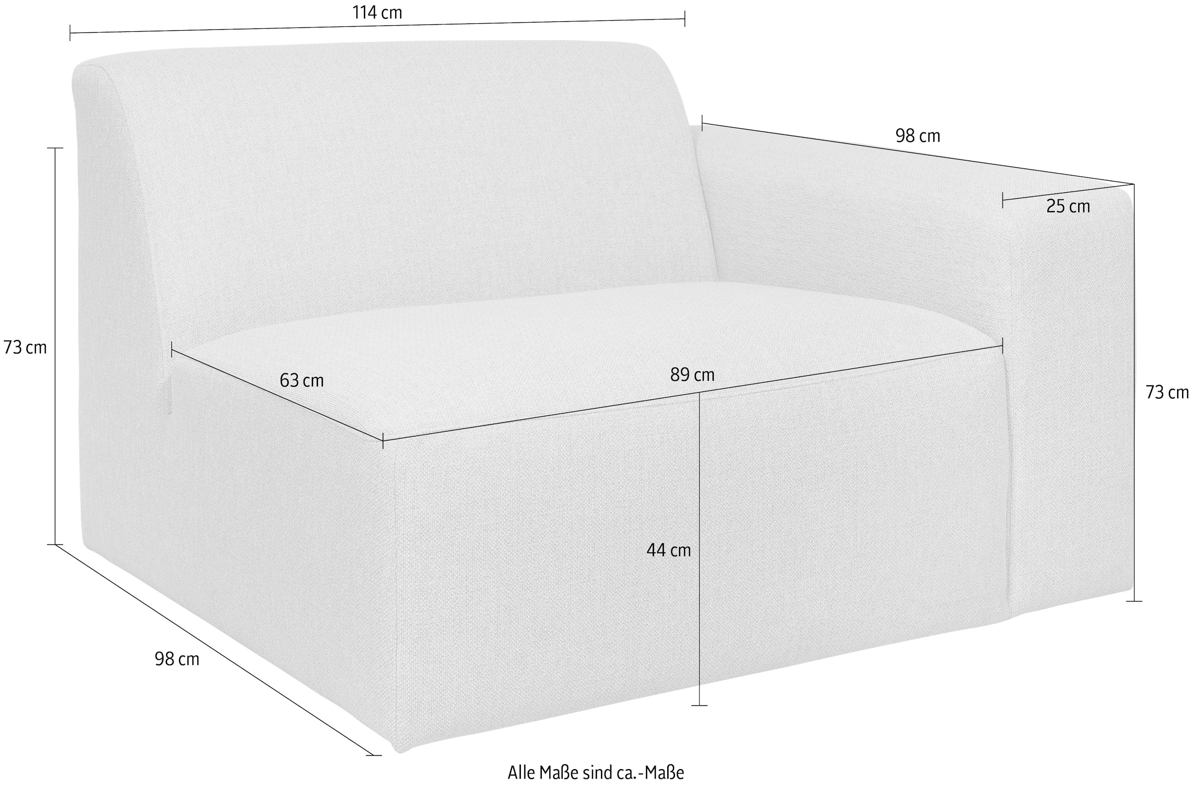 INOSIGN Sofaelement »Koa, Sofamodul, passend zur Serie KOA«, in Webstoff