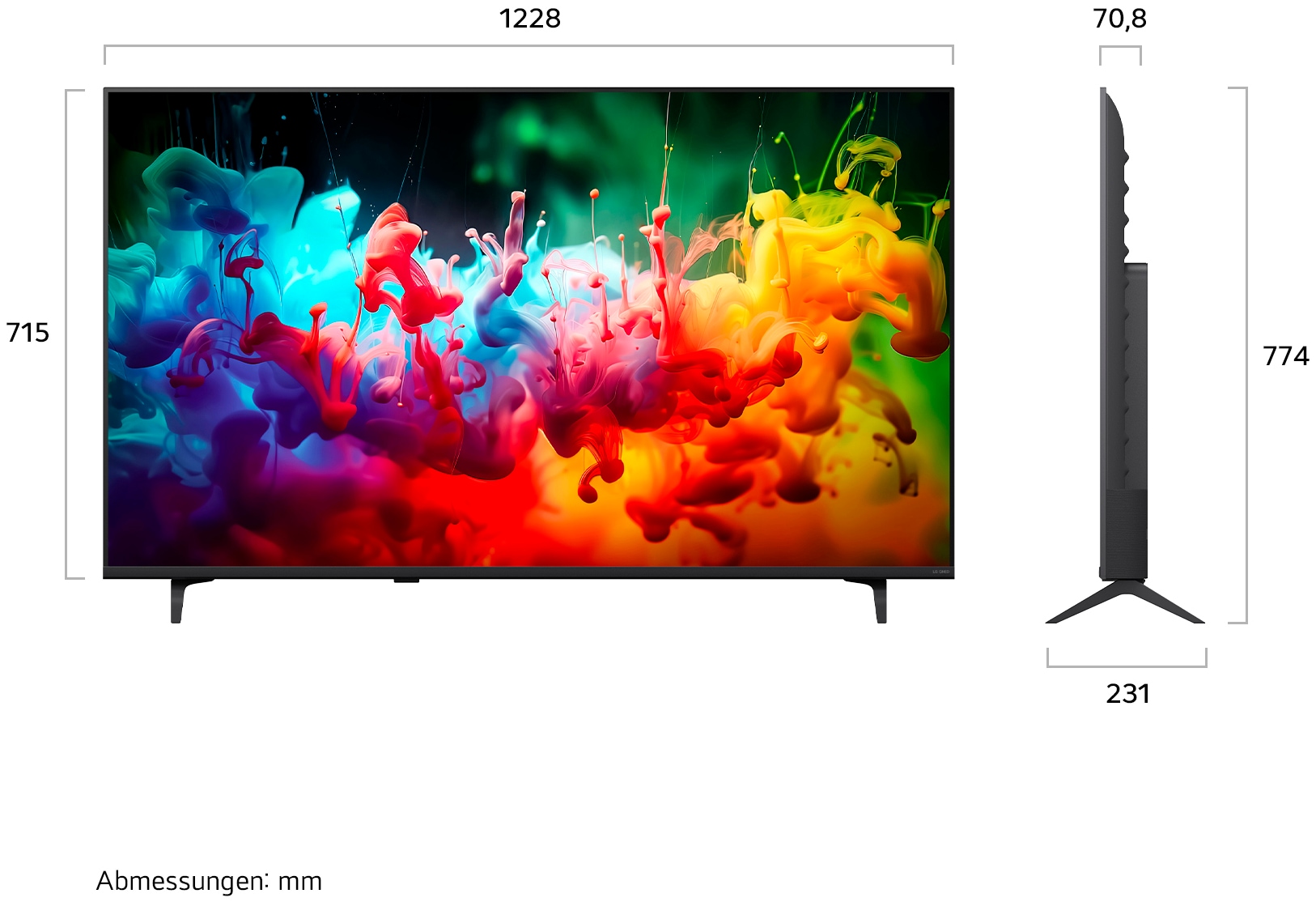 LG QNED-Fernseher »55QNED71B6B« 139 cm/55 ″ Smart-TV