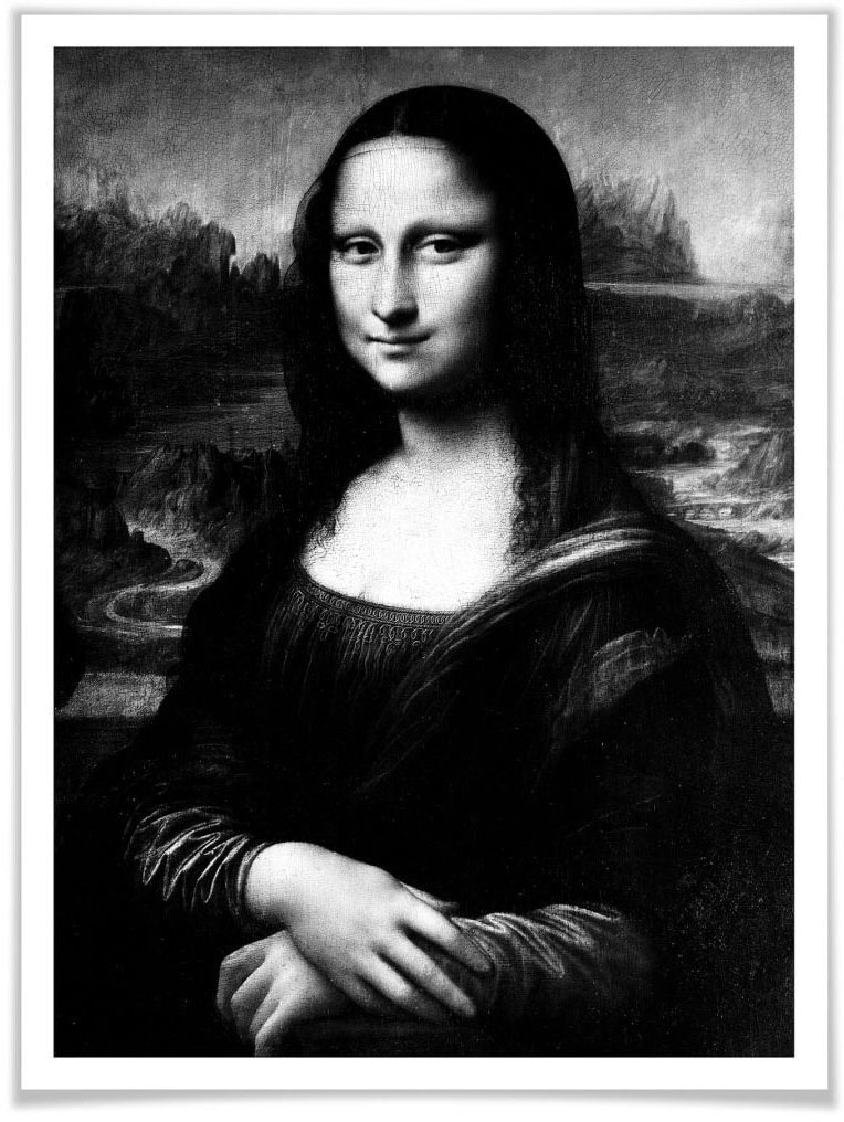 Poster »Mona Lisa«, Menschen, (1 St.), Poster ohne Bilderrahmen