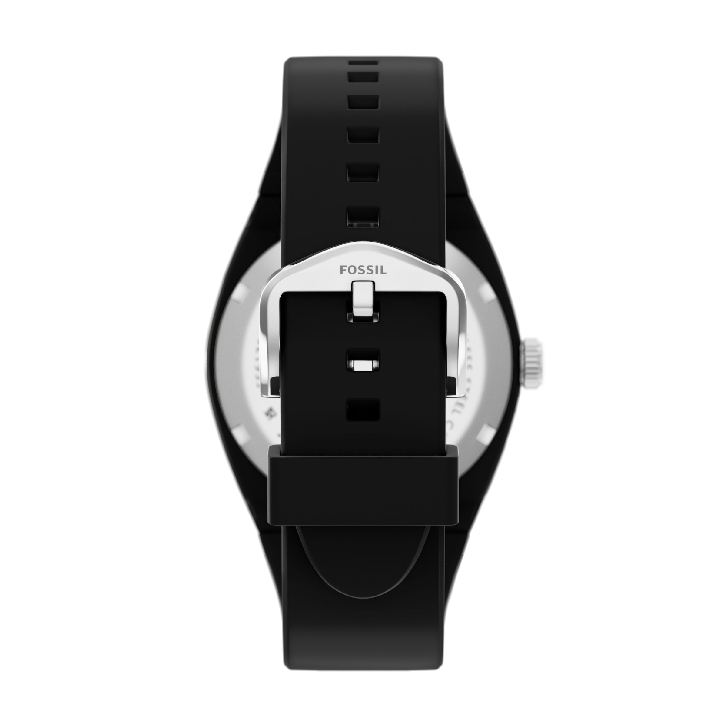 Fossil Quarzuhr »Everett« Armbanduhr, Silikonarmband, analog
