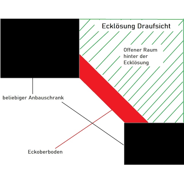 Wimex Eckschrank »Multiraumkonzept«, mit offenen Rückwänden, Breite 95 cm  im OTTO Online Shop
