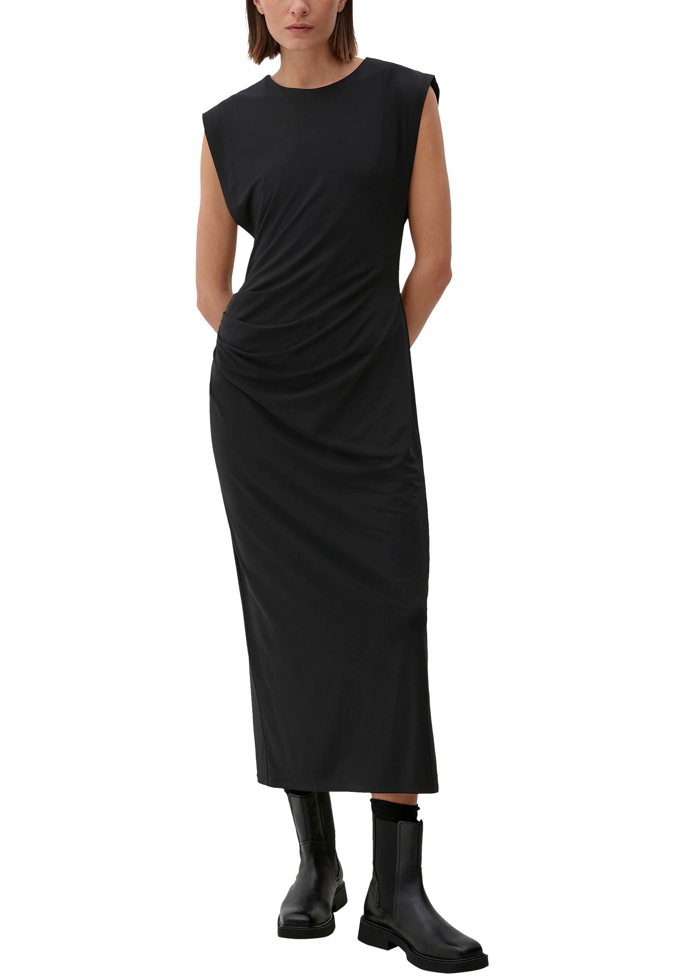 s.Oliver BLACK LABEL Maxikleid, mit Raffung kaufen