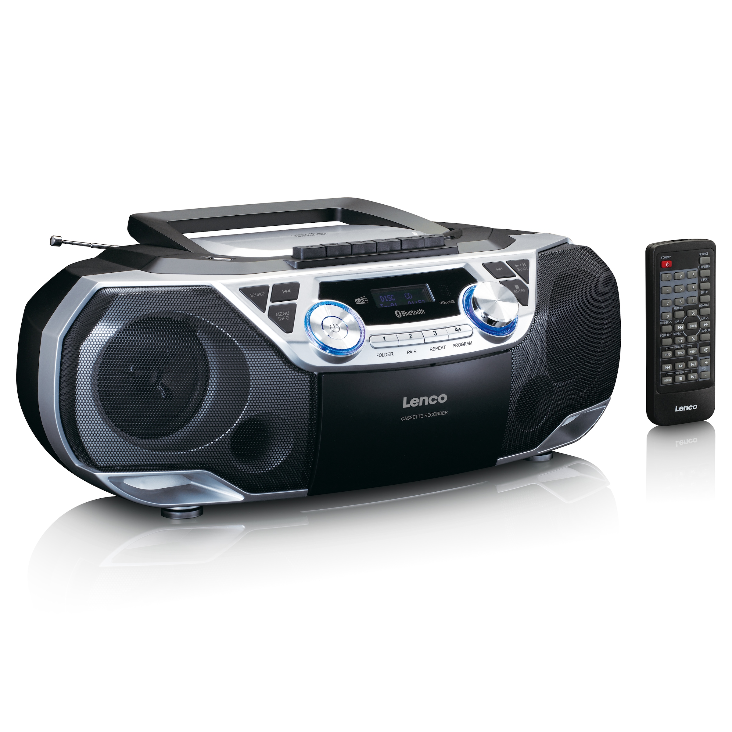 Lenco Boombox »SCD-720SI«, (Digitalradio (DAB+)-FM-Tuner mit RDS 12 W)