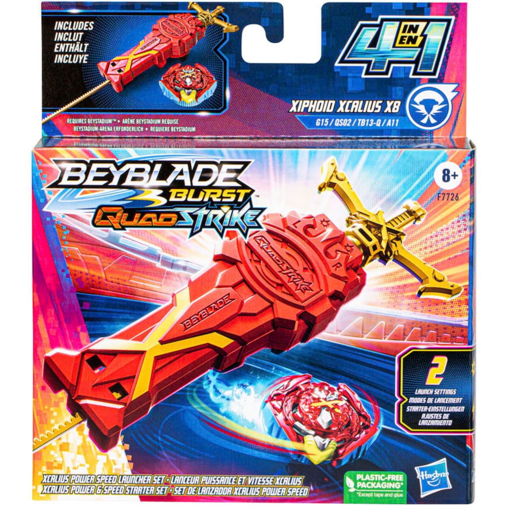 Hasbro Speed-Kreisel »Beyblade Burst Quadstrike Xcalius Power Speed«