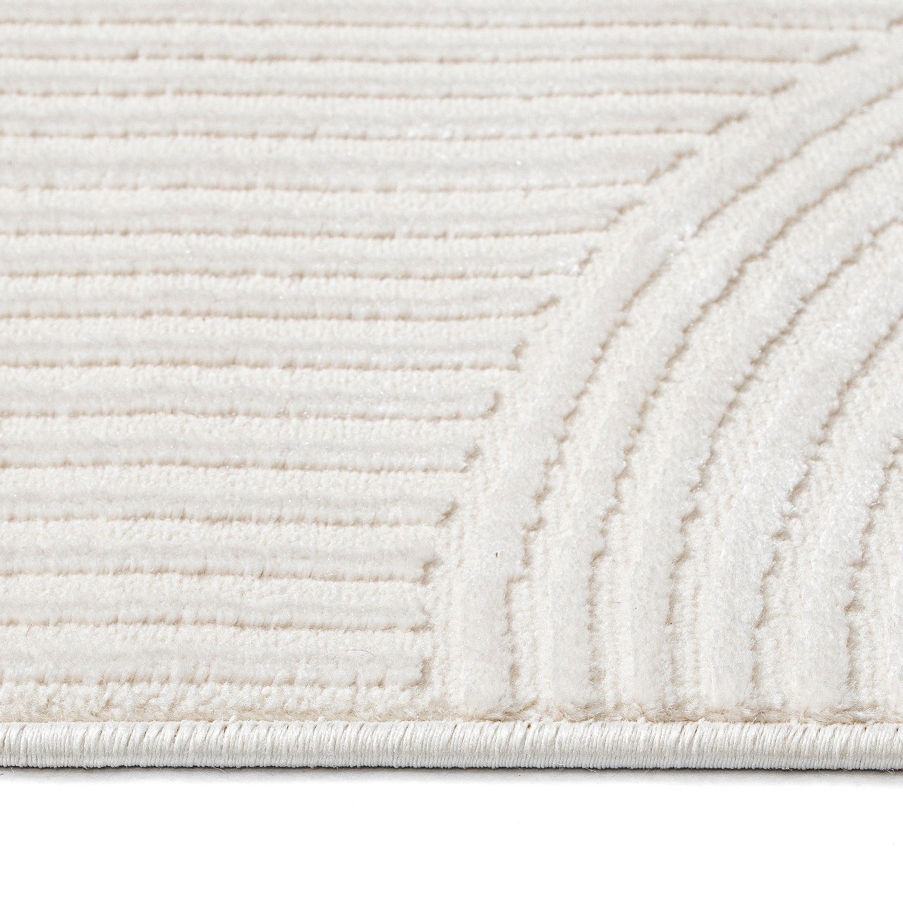 Sehrazat Teppich »Moda 1100 , auch als Läufer« rechteckig 11 mm Höhe Kurzflor, grafisches Hoch Tief  Muster, Wohnzimmer