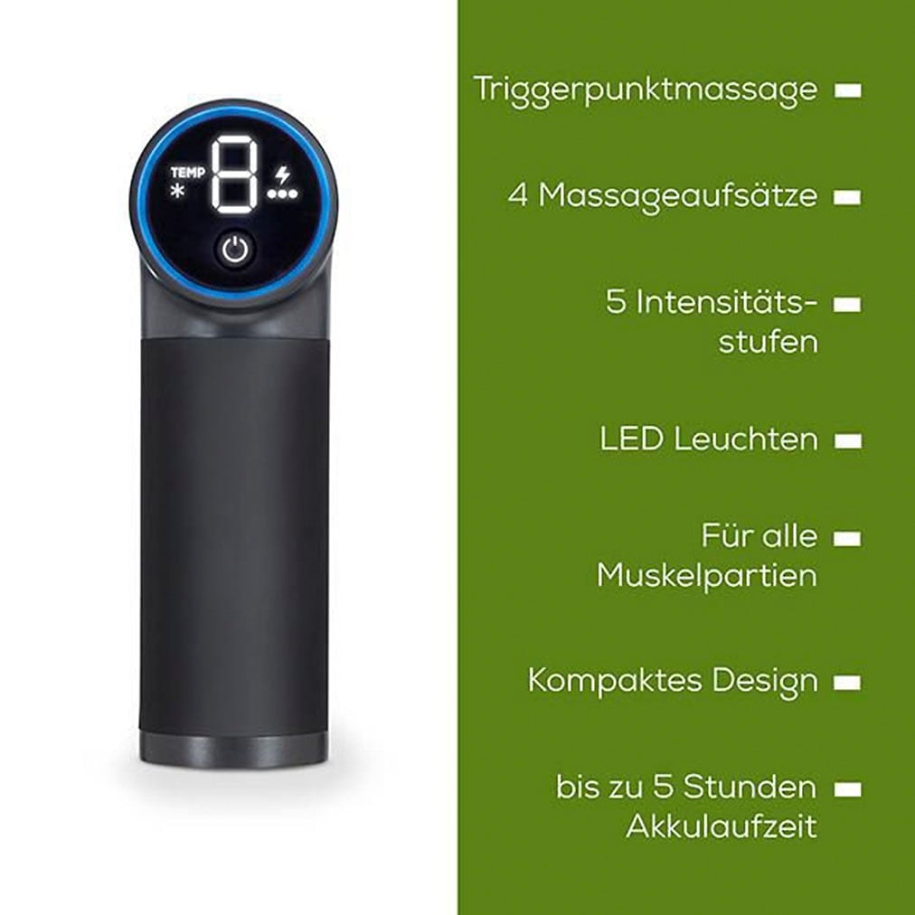 BEURER Massagepistole »MG 195 Hot & Cold, mit Wärme- und Kältefunktion«, Kraftvolle Triggerpunktmassage gegen Verspannungen und Schwellungen