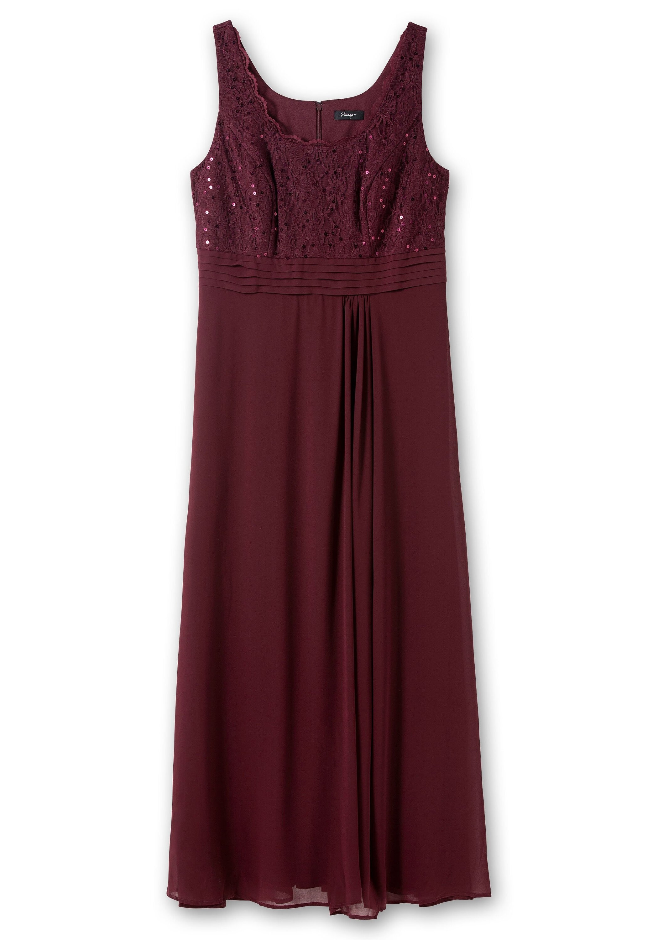 Sheego Abendkleid »Kleid mit floraler Spitze«, mit floraler Spitze