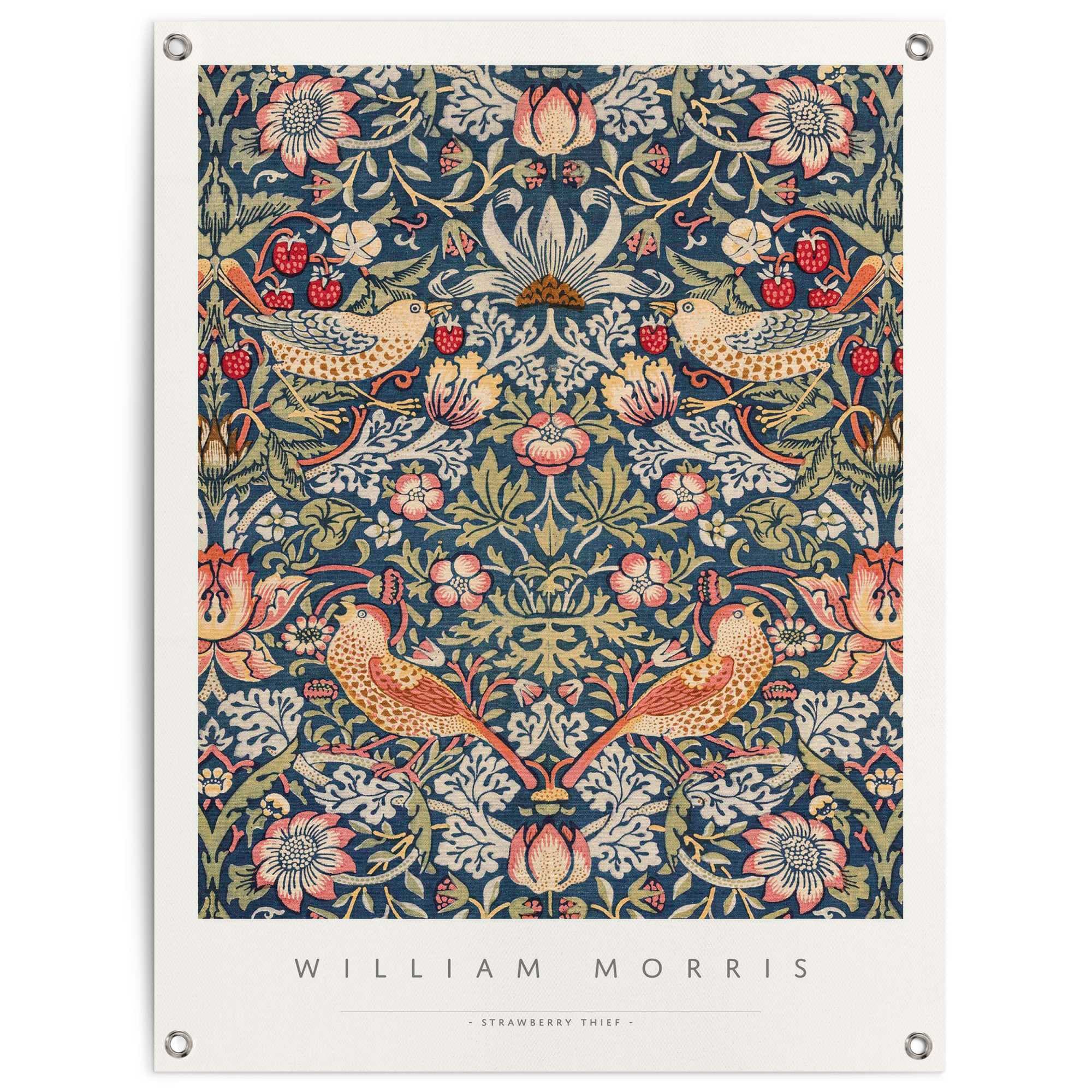 Poster »William Morris - Erdbeerdieb«, Outdoor für Garten oder Balkon