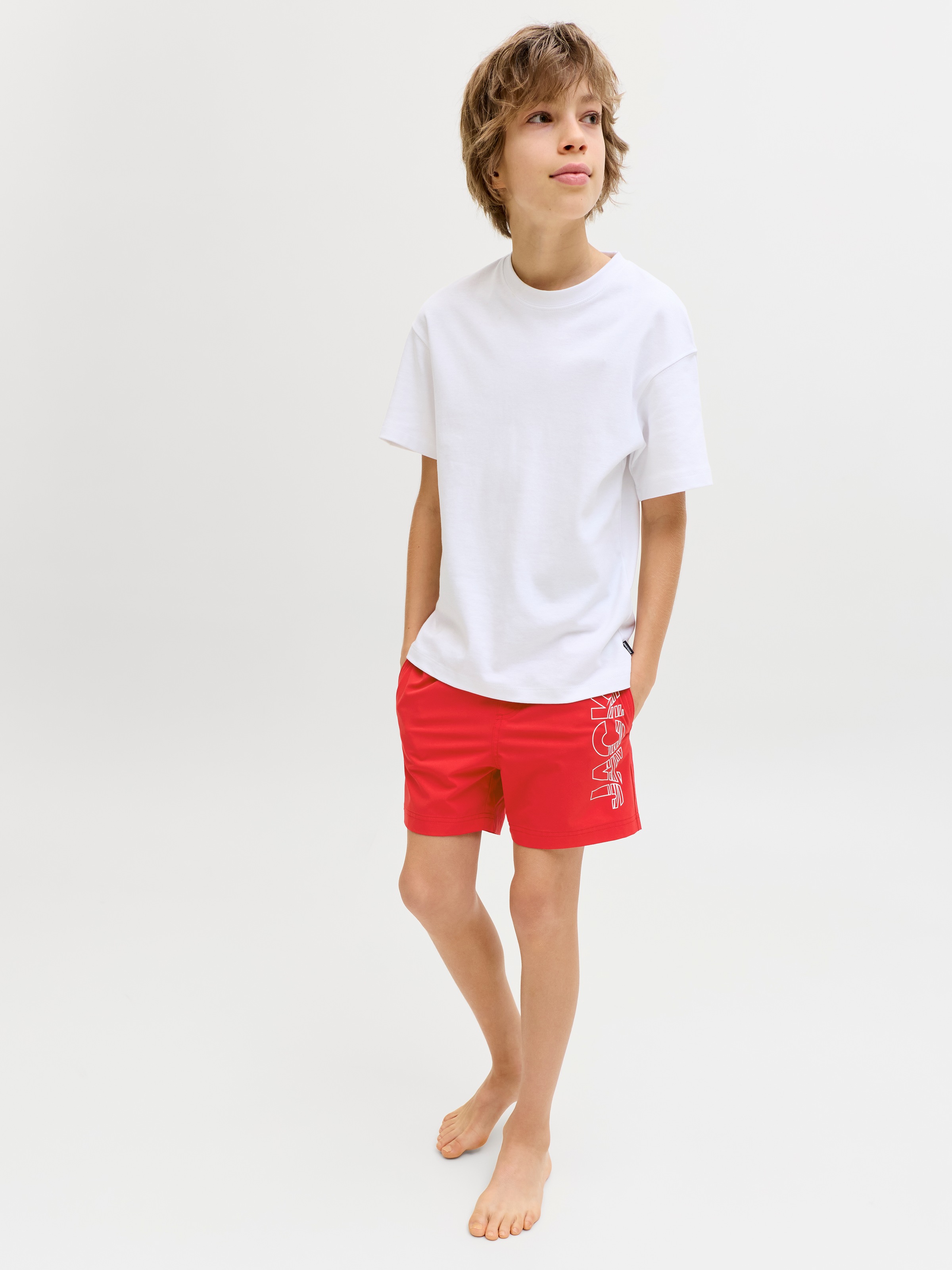Jack & Jones Junior Badeshorts »JPSTMAUI WAVE LOGO SWIM SHORTS SN JNR«