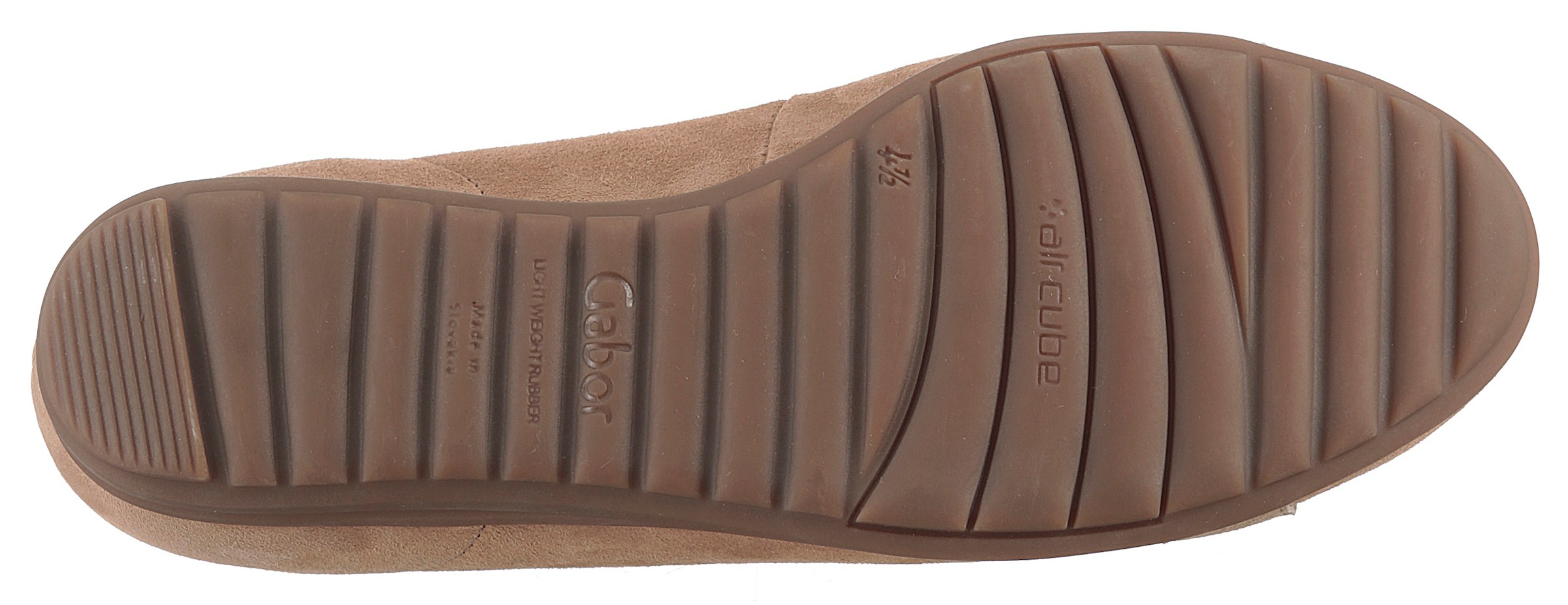 Gabor Ballerina »FLORENZ«, Keilabsatz, Bequemschuh, Slipper, Businessschuh in Weite G (=weit)