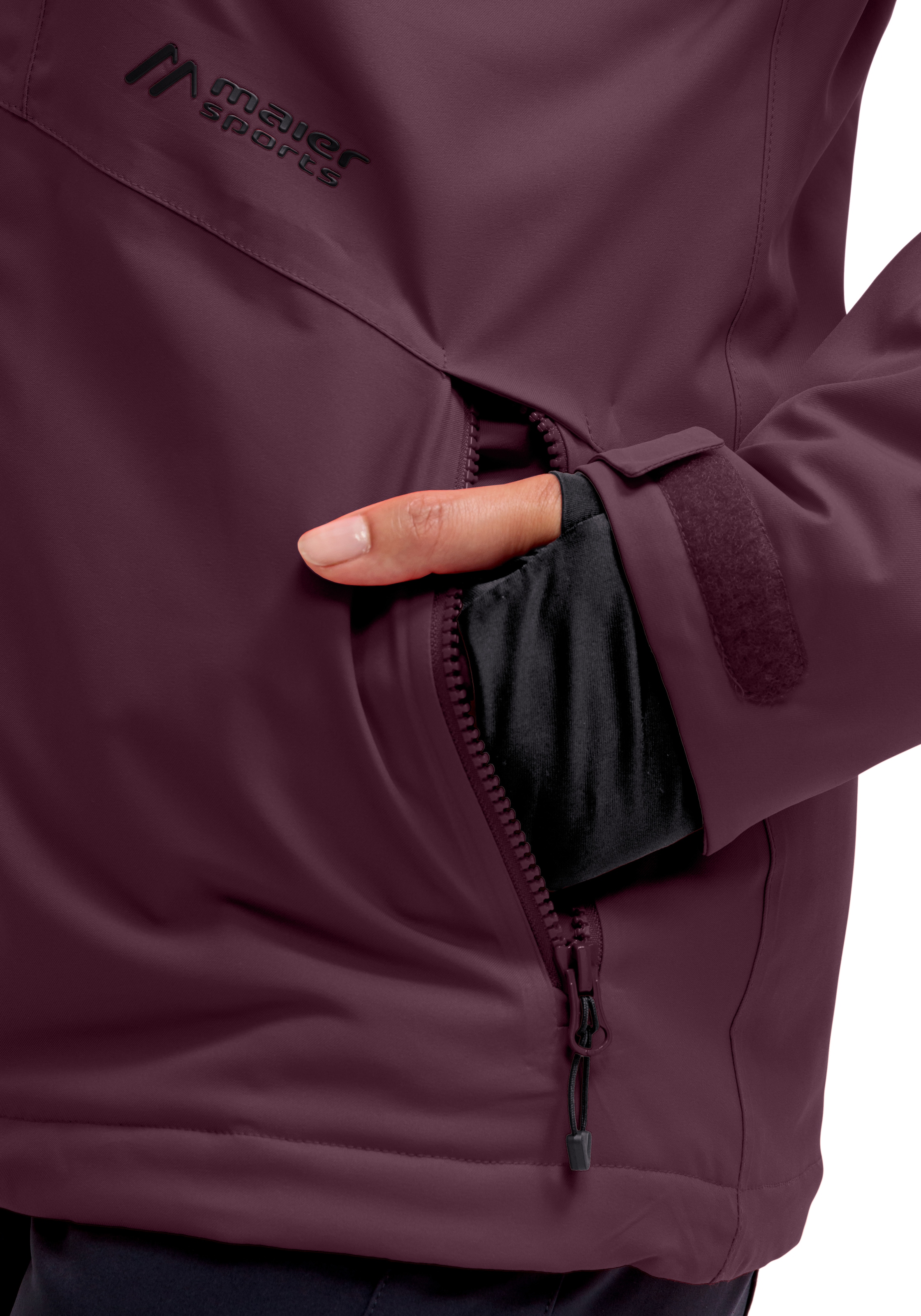 Maier Sports Skijacke »Straja« Damen Winterjacke, wind/wasserdicht, 3 RV-Taschen und Kapuze