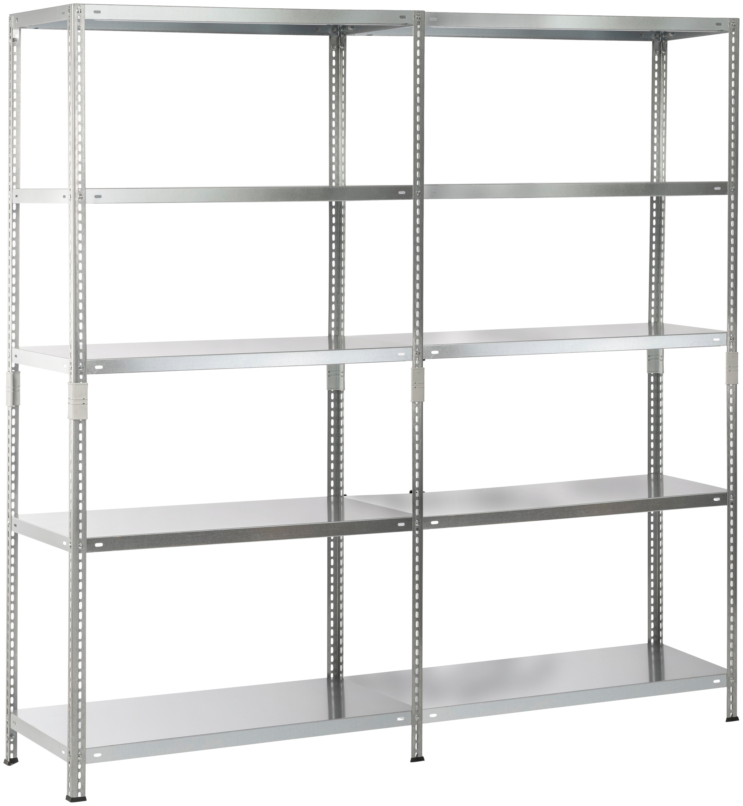 SCHULTE Regalwelt Regal »Grund- und Anbauregal«, 1800x1400x500 mm, weiß, 10 Böden