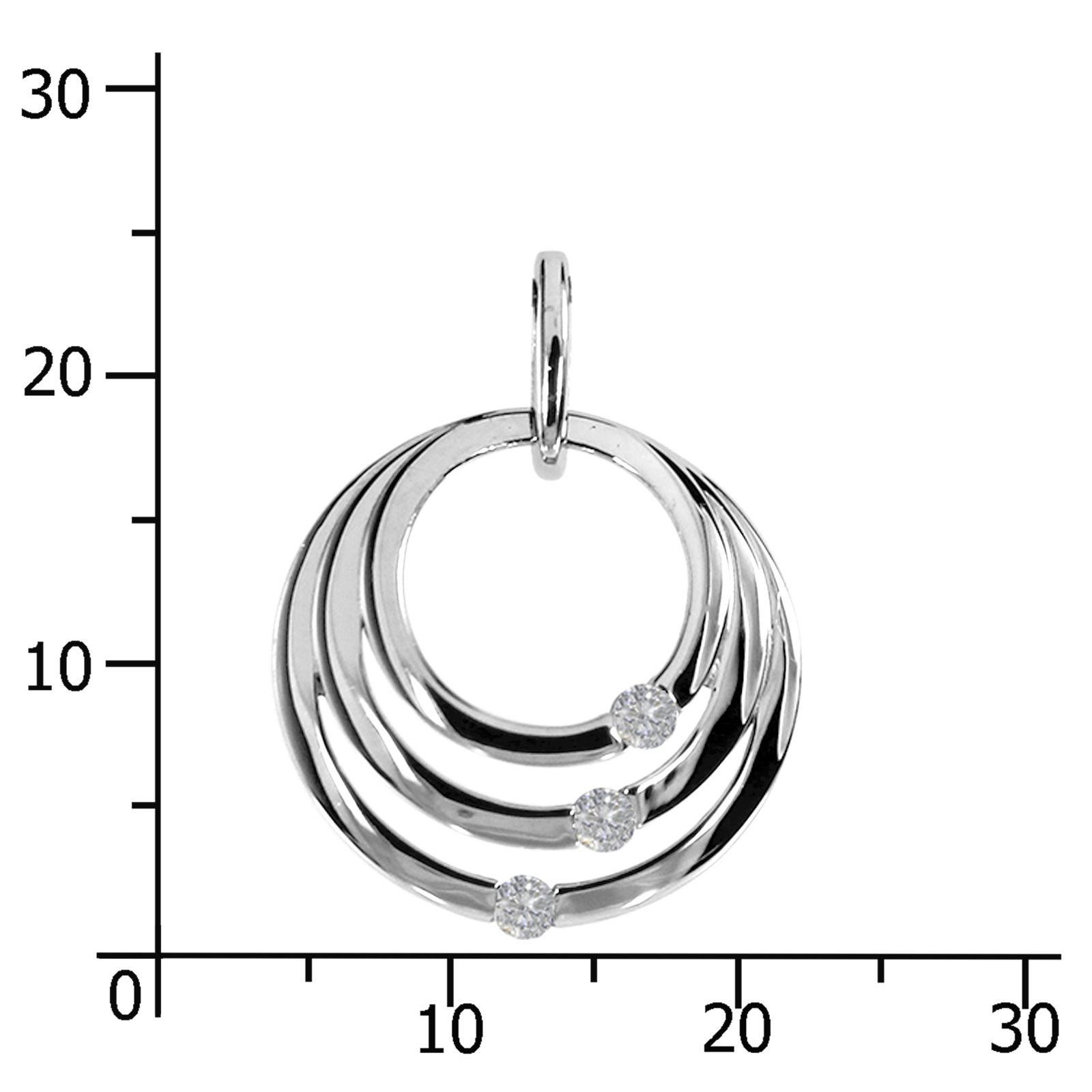 OSTSEE-SCHMUCK Kettenanhänger »- Ruby - Silber 925/000 - Zirkonia«