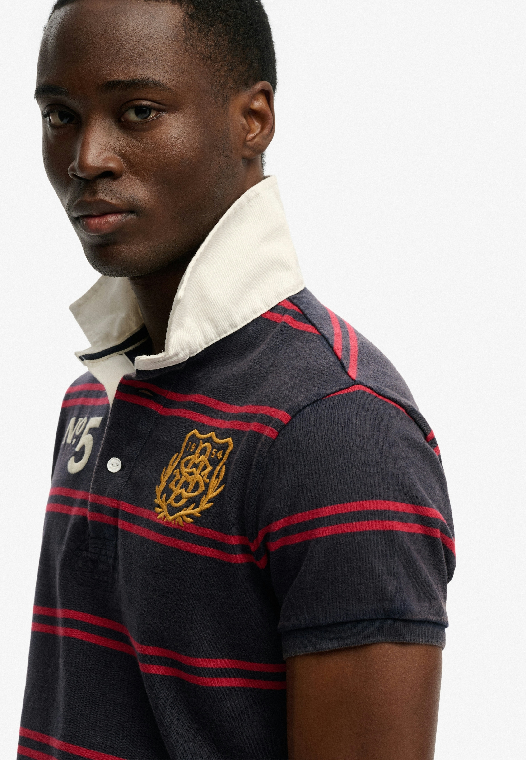 Superdry Poloshirt »DOUBLE EMBLEM JERSEY SS RUGBY« im angesagten Rugby Stil
