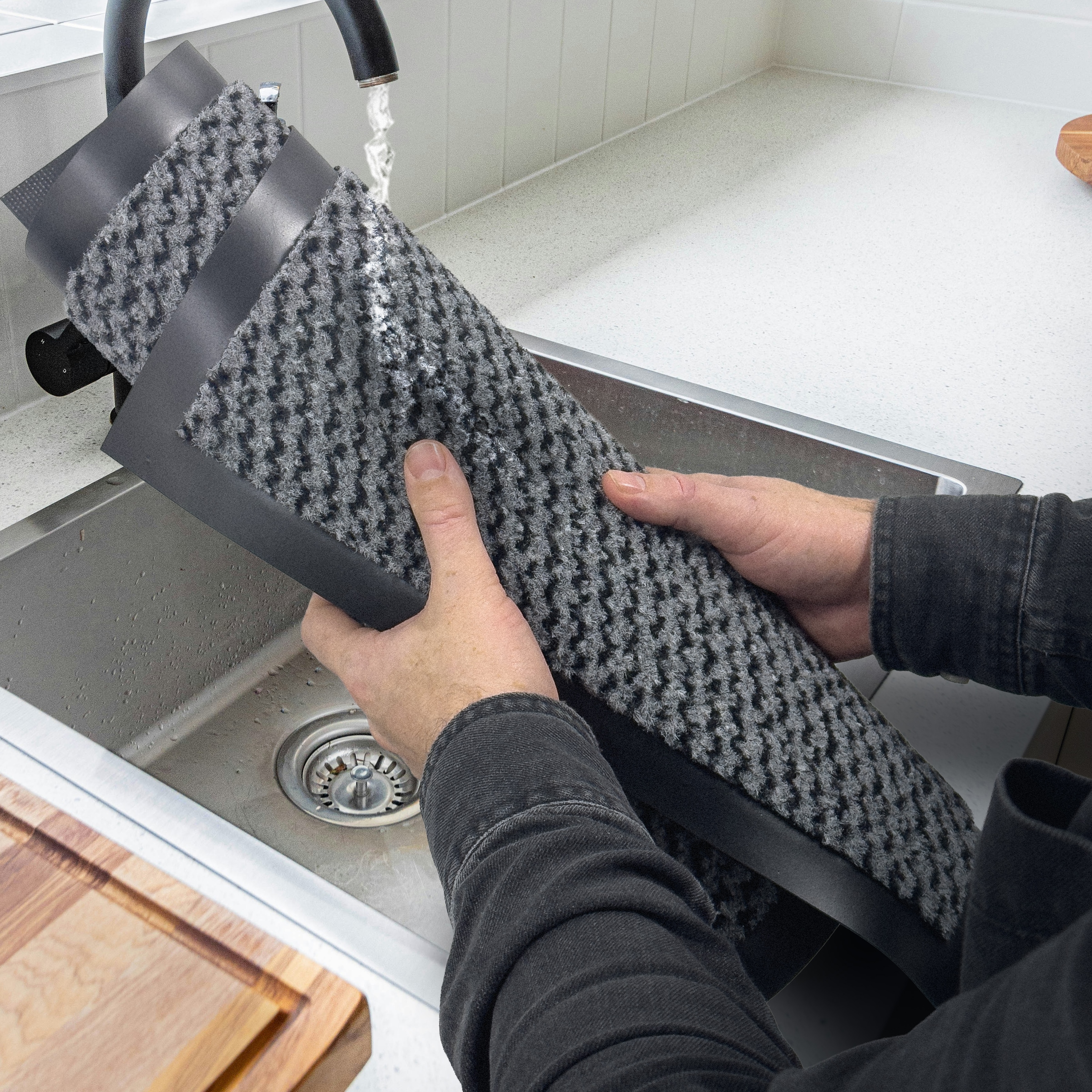 OTTO home Fußmatte »Tarron, Schmutzfangmatte Indoor, für Hausflur und Eingangsbereiche« rechteckig 5 mm Höhe Eingangsmatte, rutschfeste Unterseite, meliert