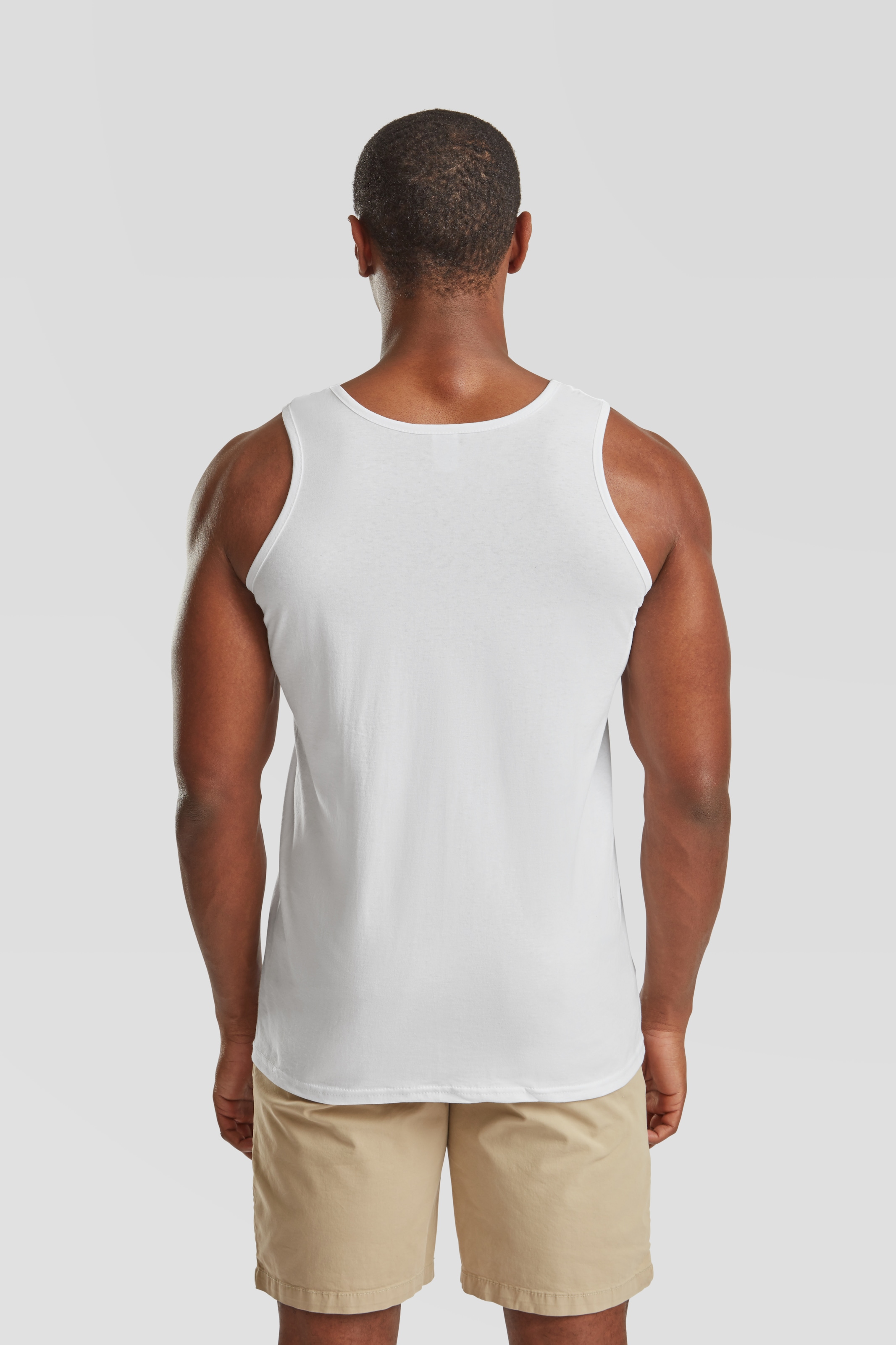 Fruit of the Loom Tanktop, (Packung, 5 tlg.), aus reiner Baumwolle, Rundhals