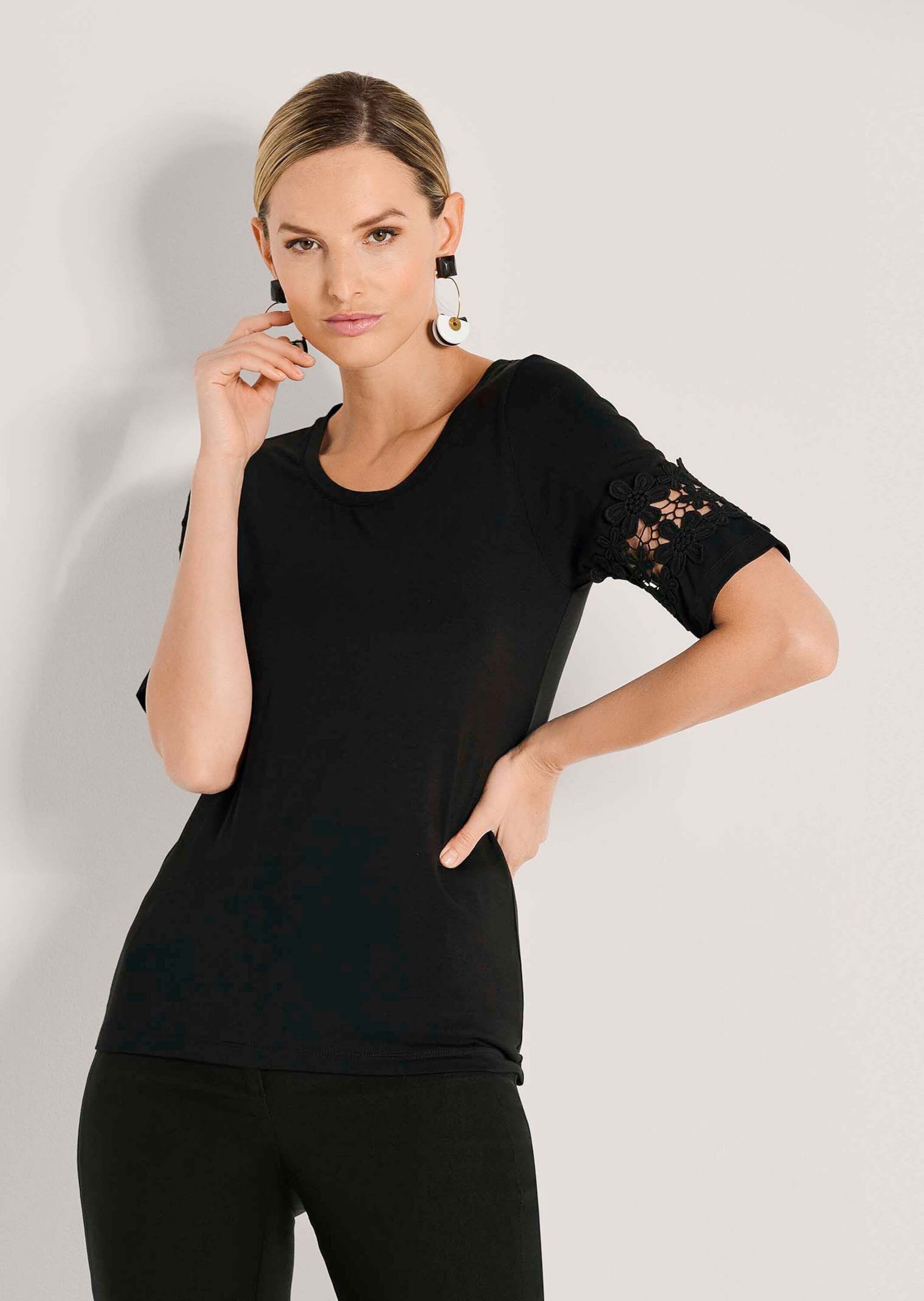 MADELEINE Kurzarmshirt »Shirt Sommerliches Shirt mit Spitzendetail«
