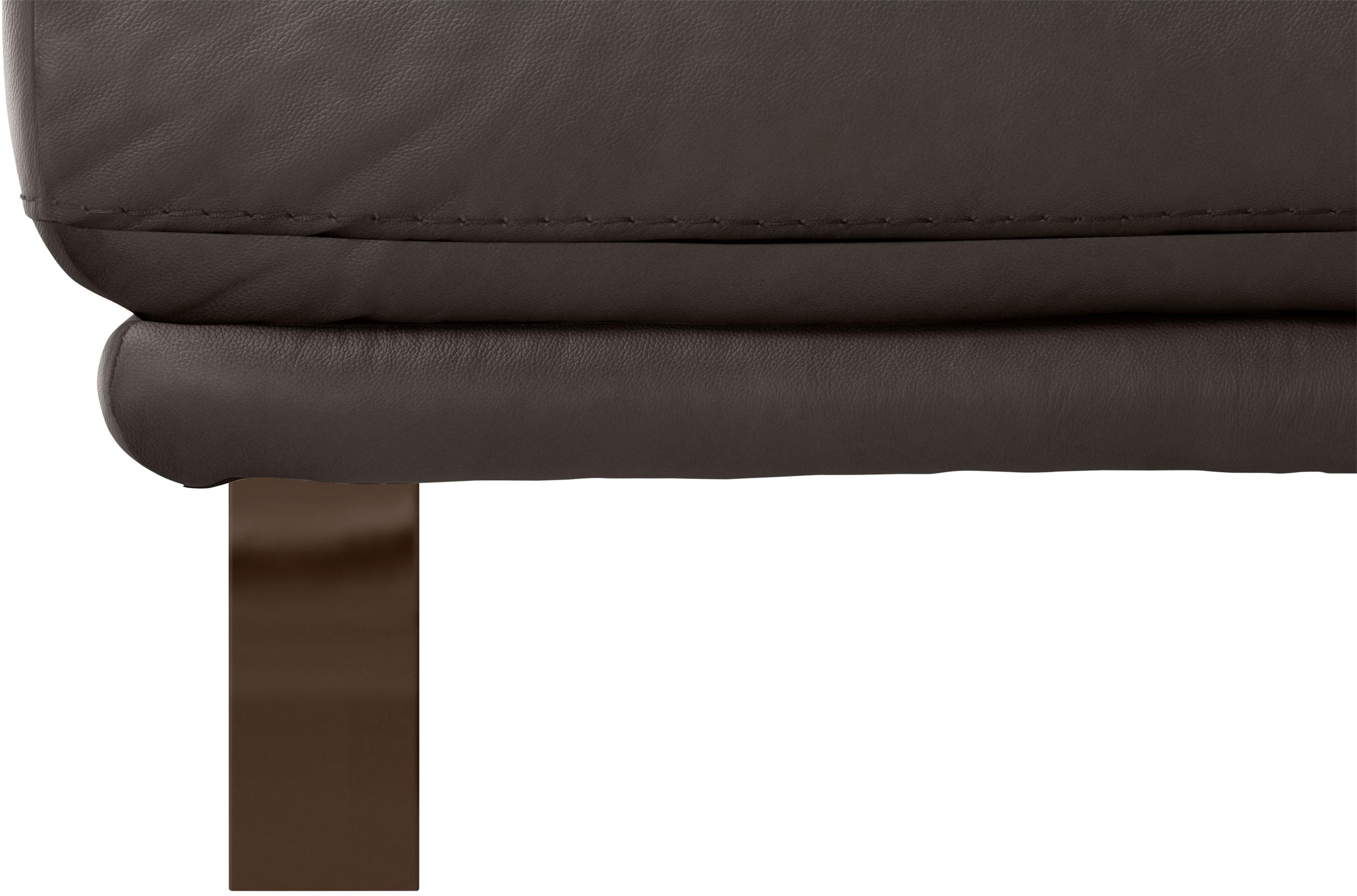 W.SCHILLIG Hocker »montanaa«, mit Metallkufen in Bronze pulverbeschichtet, Breite 141 cm
