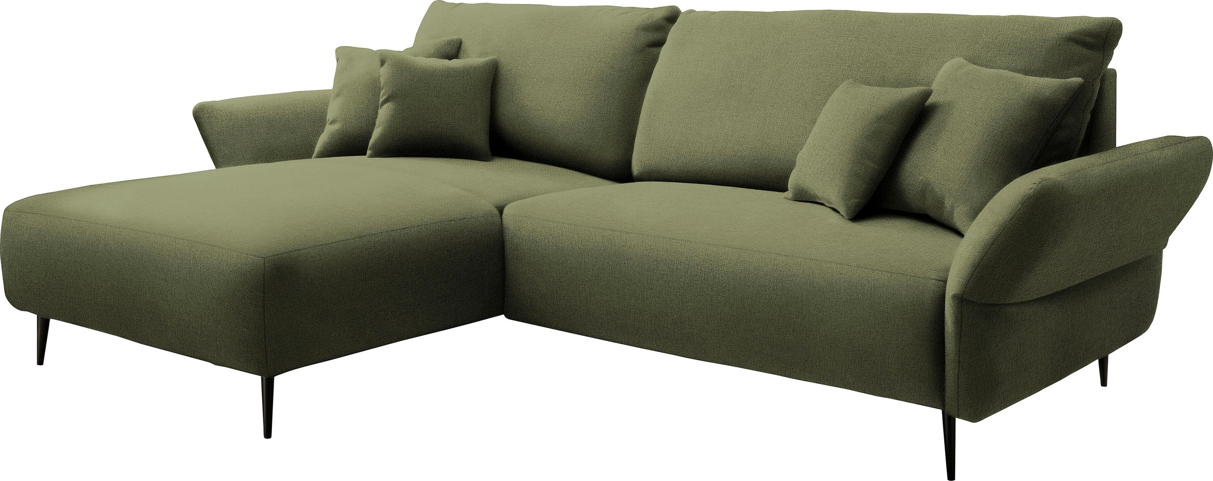INOSIGN Ecksofa »Amarena L-Form«, inklusive Armlehnenverstellfunktion, 4x Zierkissen gratis