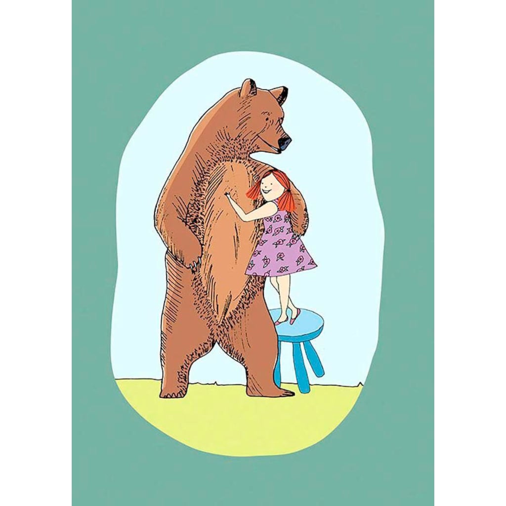 Komar Poster »Lili and Bear«, Figuren, (1 St.)