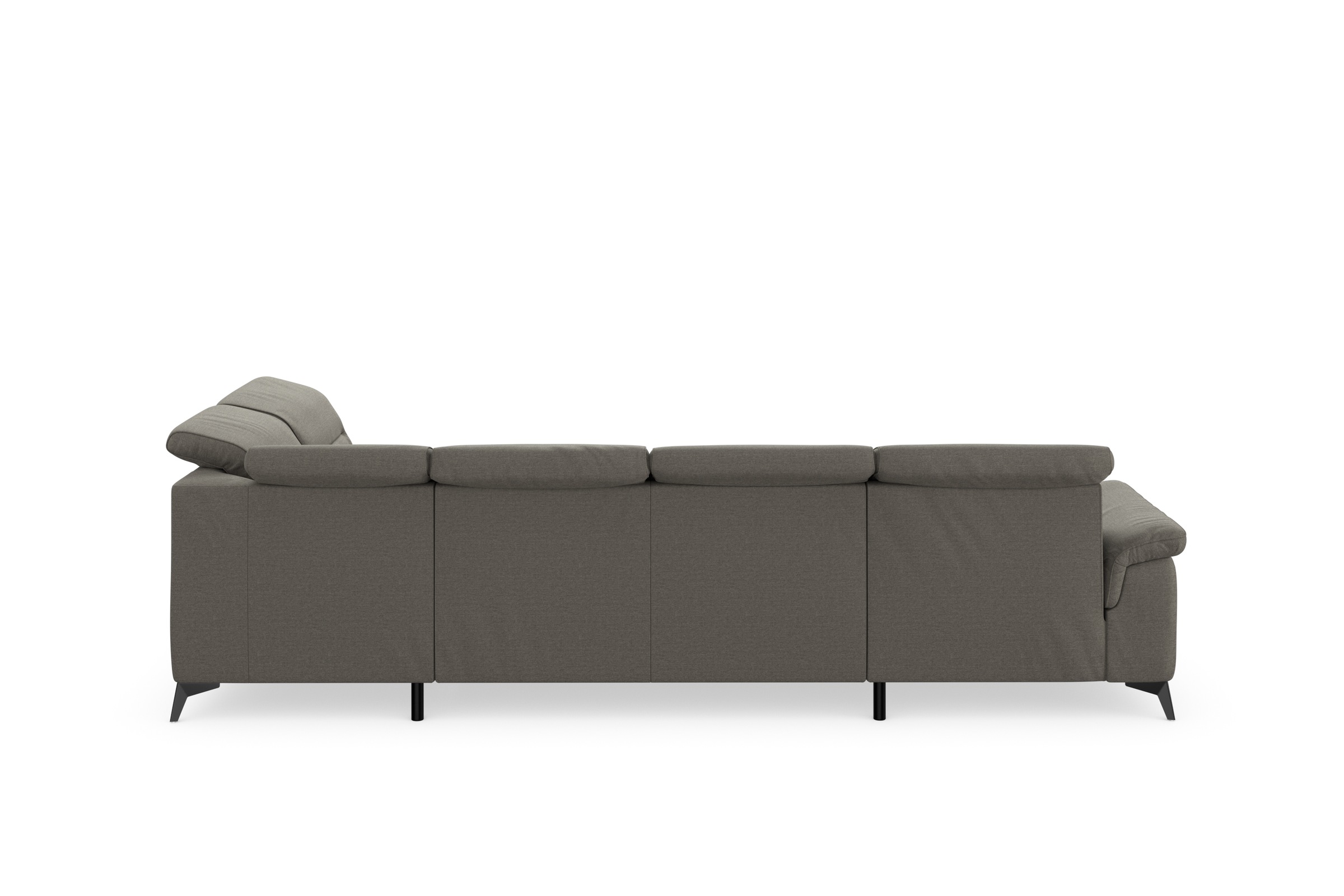 sit&more Wohnlandschaft »Sinatra U-Form«, optional mit Kopfteilverstellung und Armteilfunktion, Metallfüße