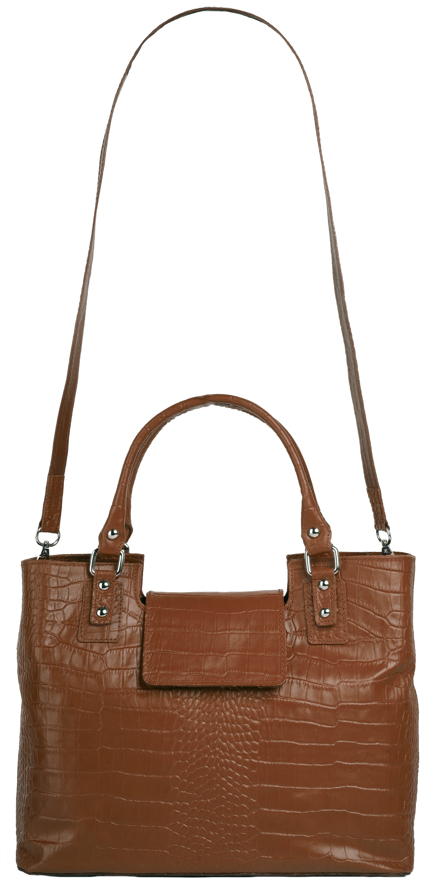 Cluty Henkeltasche echt Leder, Made in Italy