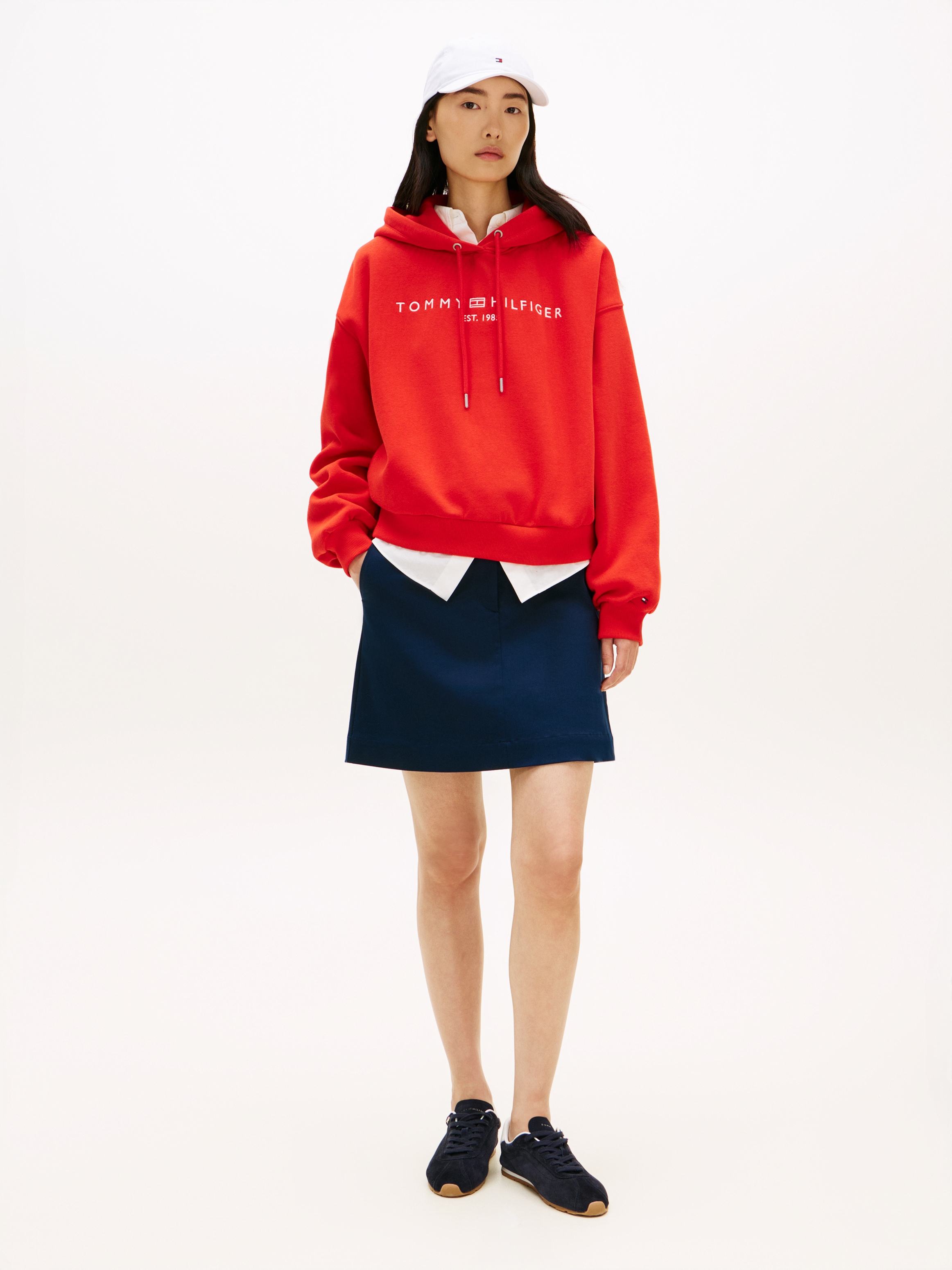 Tommy Hilfiger Kapuzensweatshirt »CORP LOGO MDRN HOODIE«
