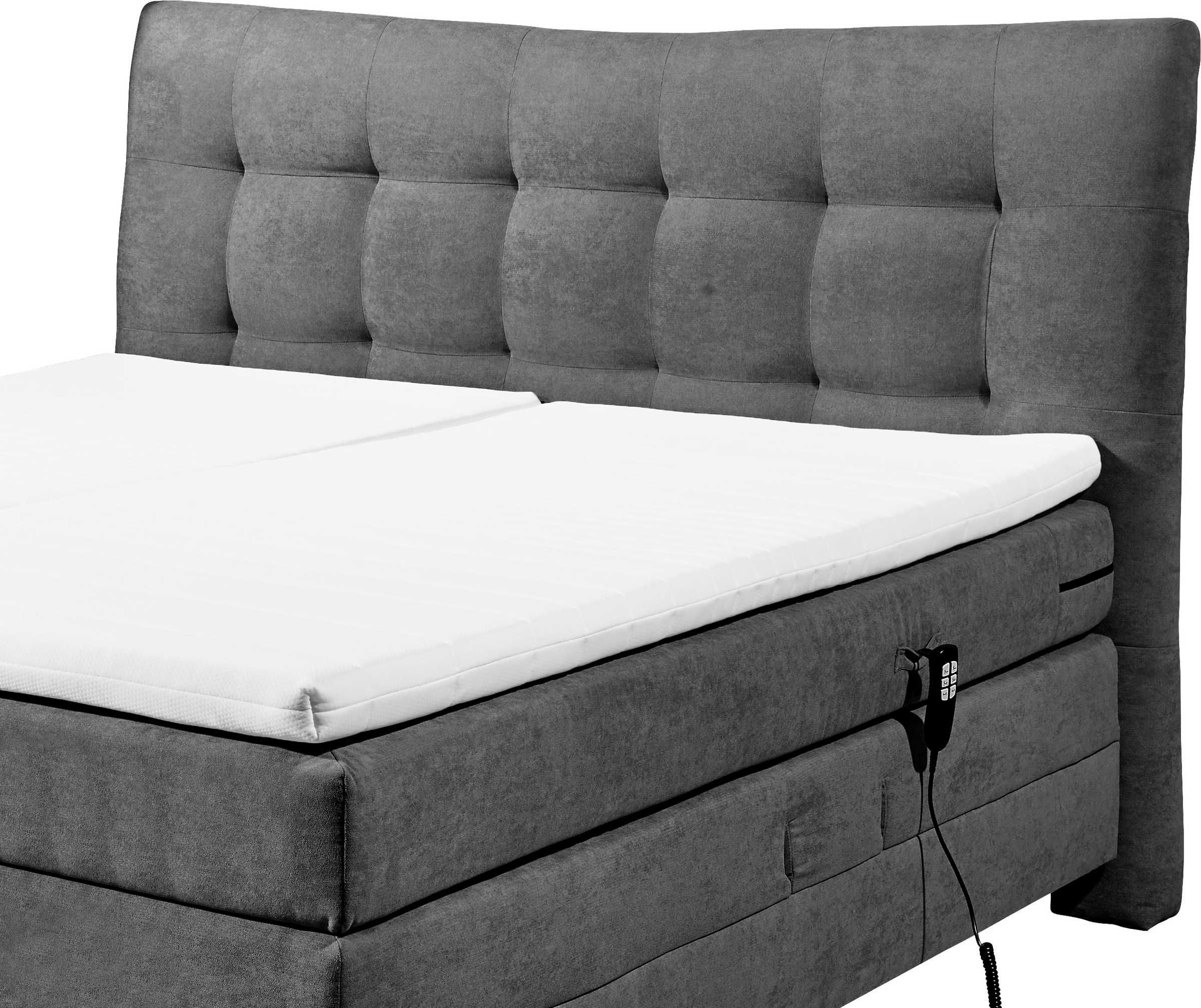 ED EXCITING DESIGN Boxspringbett »Malibu«, inkl. Motor und Topper