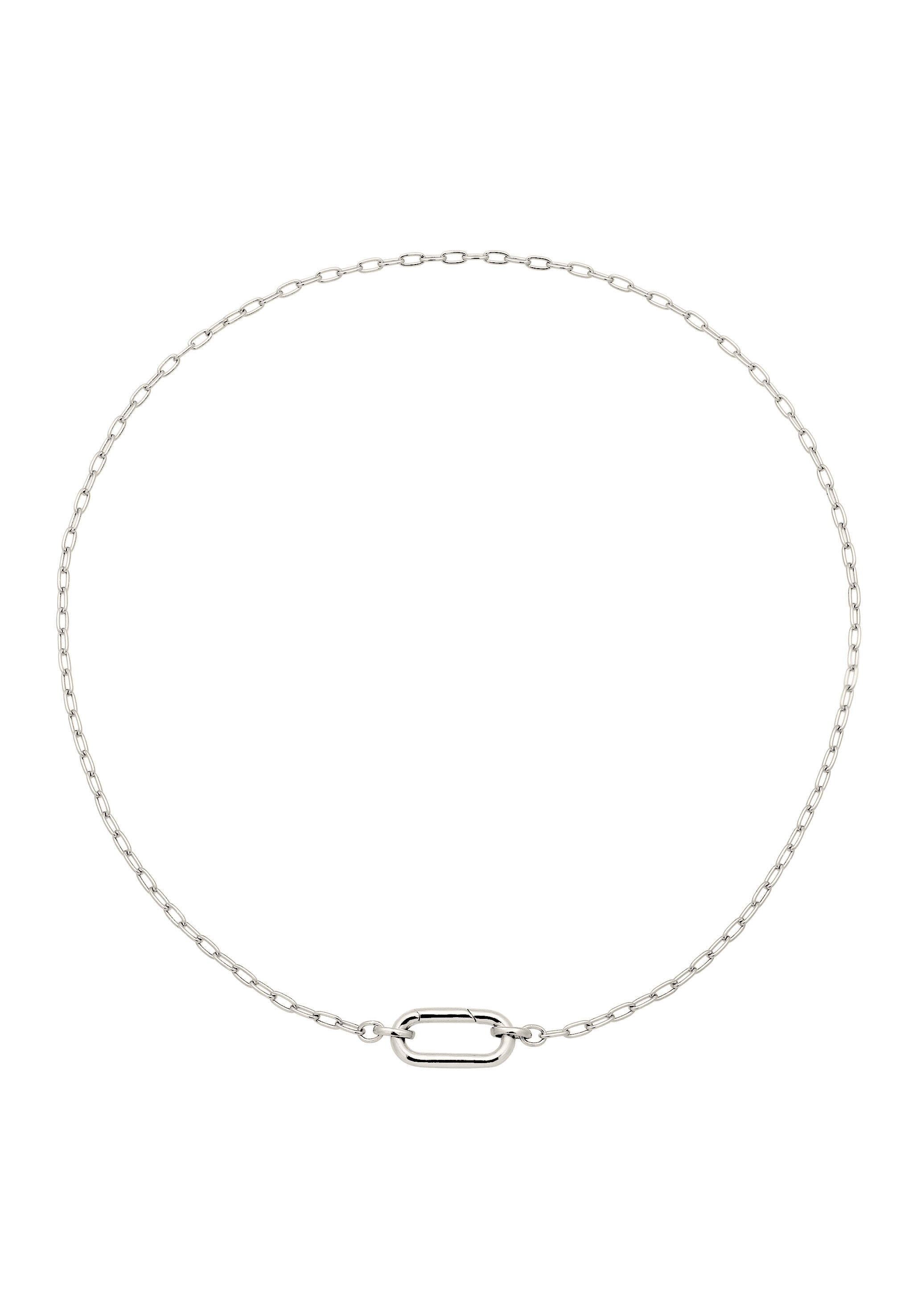 Elli Kette ohne Anhänger »Halskette Karabiner-Charm 925 Sterling Silber«