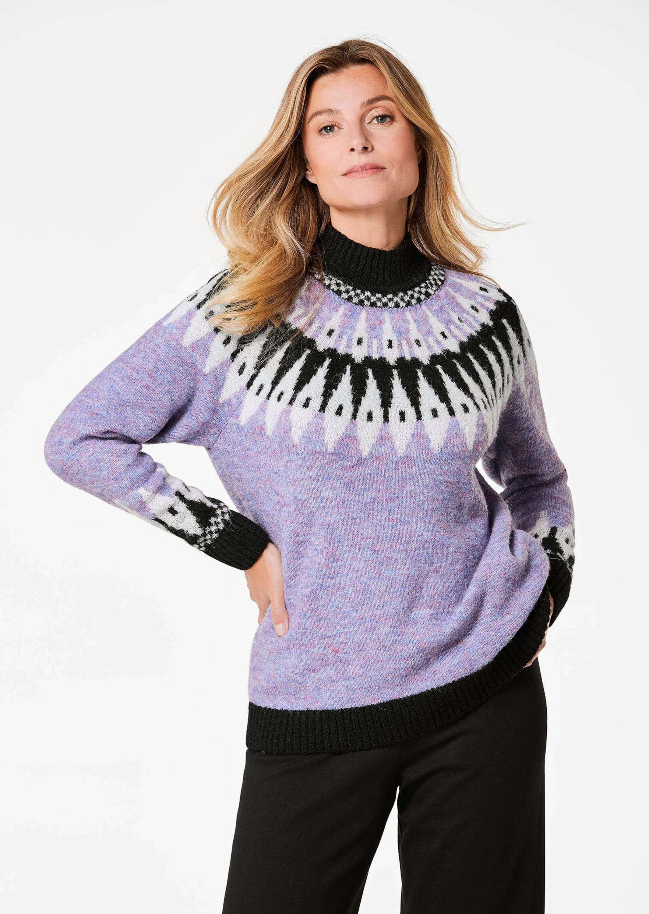 GOLDNER Strickpullover »Norweger-Pullover mit wärmender Schurwolle«
