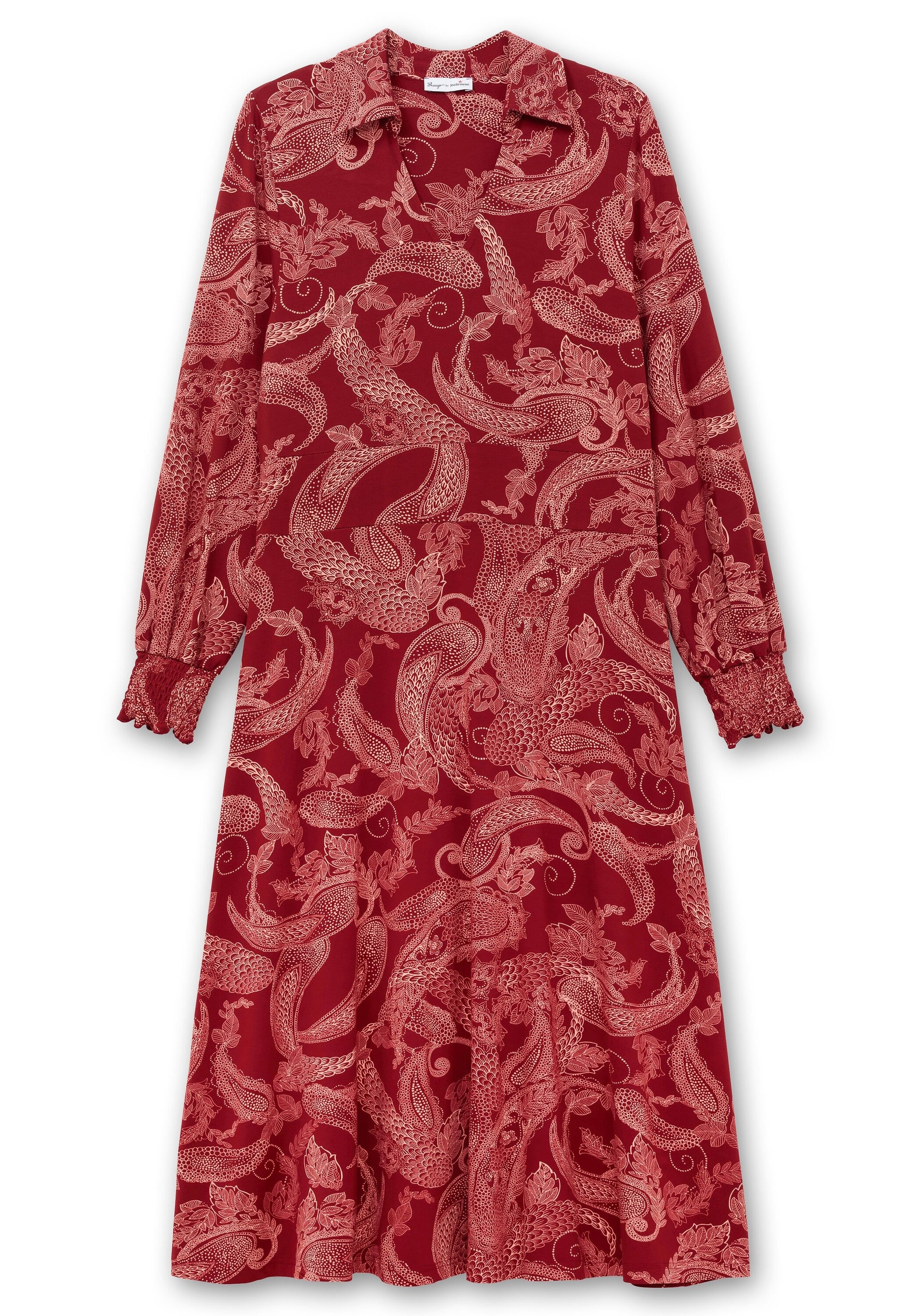 Sheego Jerseykleid »Jerseykleid mit Paisleydruck und Blusenkragen«