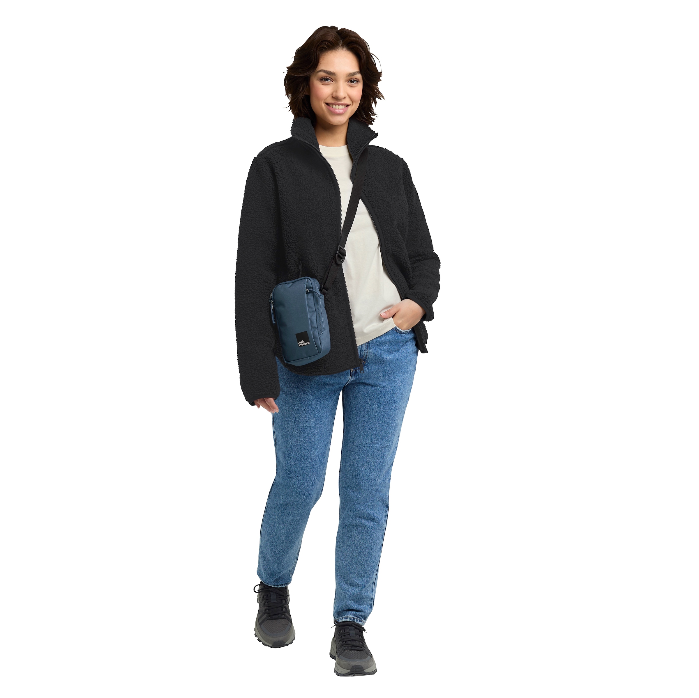 Jack Wolfskin Fleecejacke »HIGH CURL JKT W«, Wärmend, winddicht, Übergangsjacke