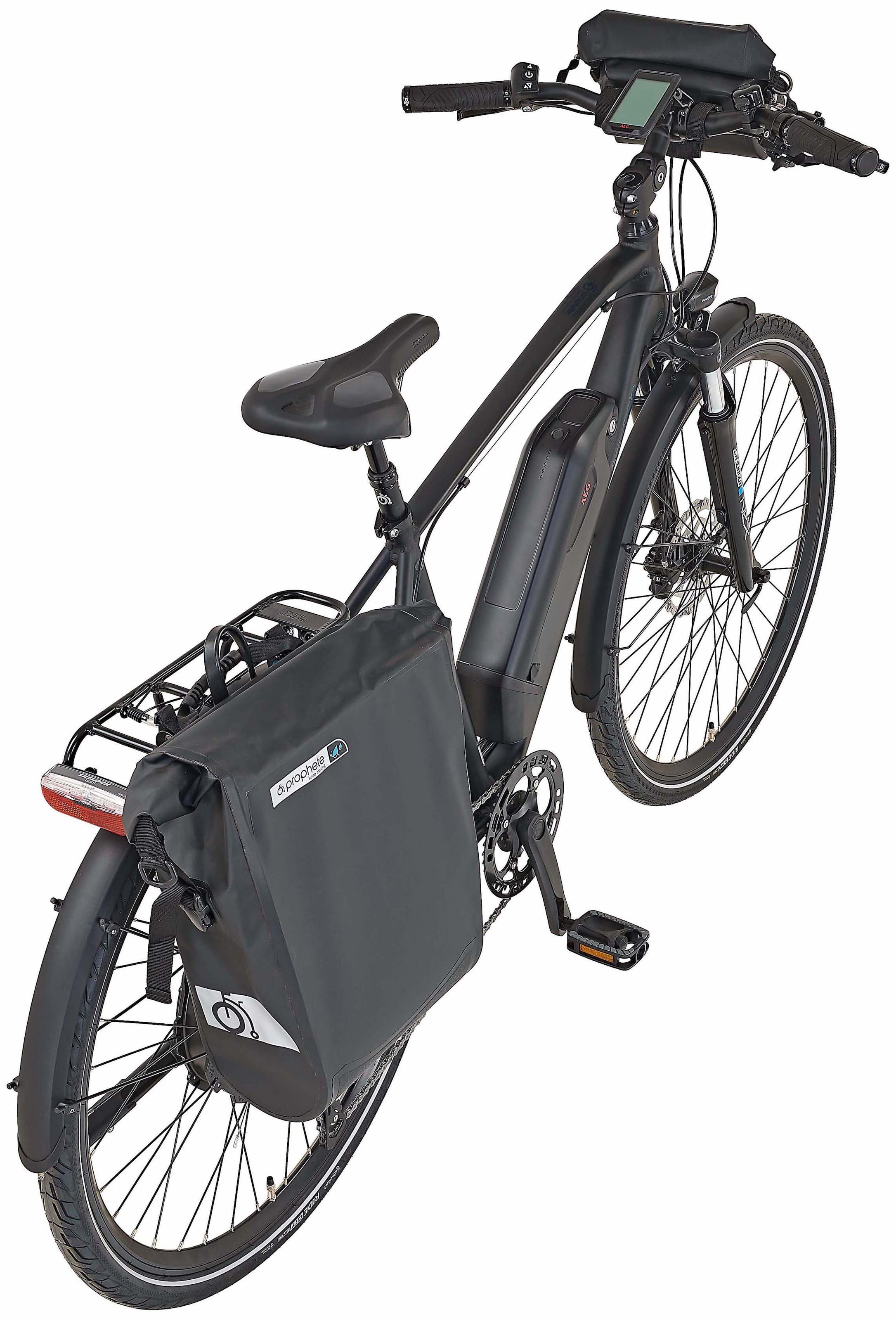 Prophete E-Bike »Entdecker e2000«, 10 Gang, Shimano, Deore, Heckmotor 250  W, (mit Lenkertasche-mit Seitentasche) im OTTO Online Shop bestellen | OTTO