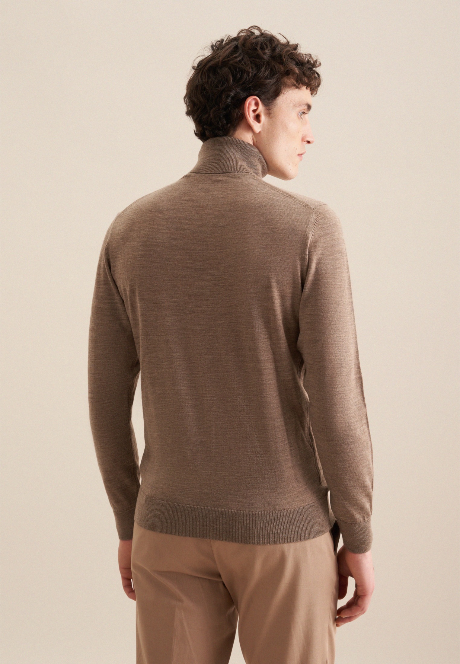 seidensticker Strickpullover »Schwarze Rose«, 1/1 Rundhals Uni