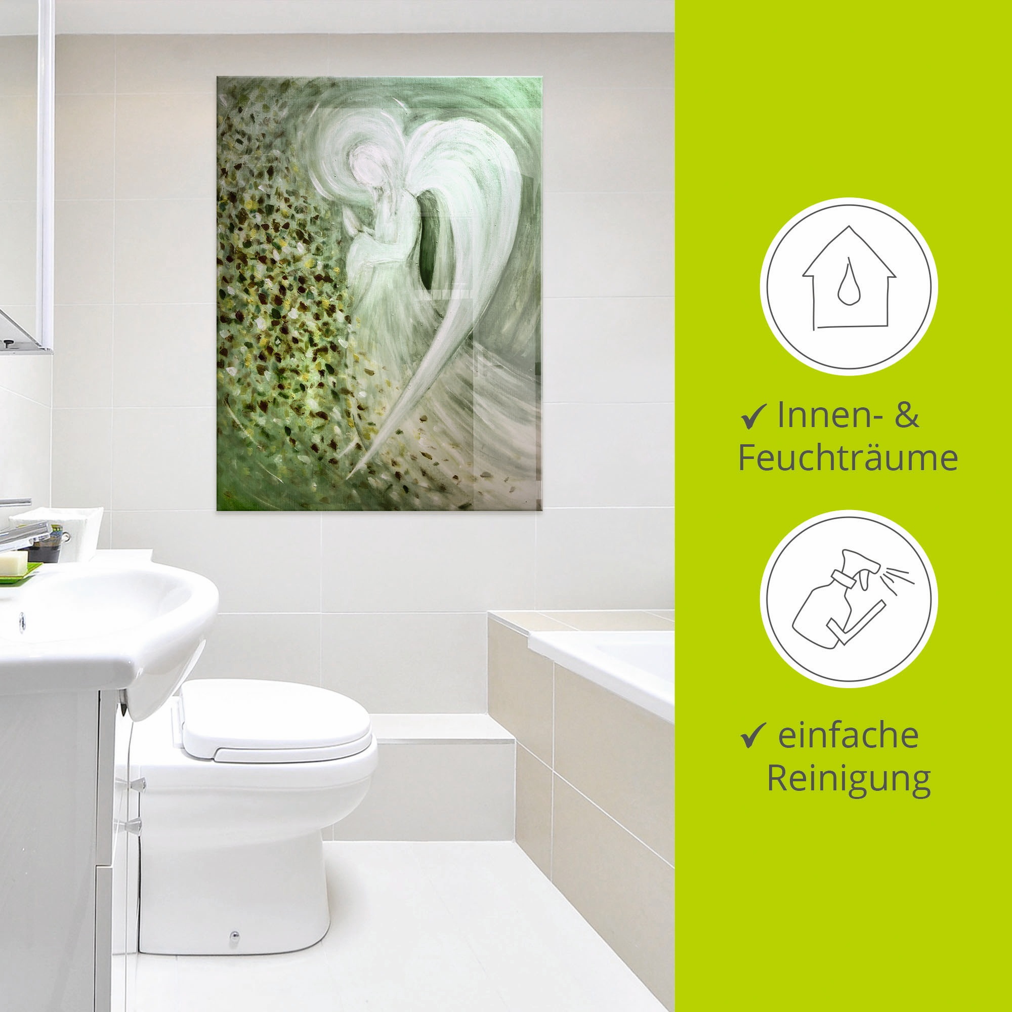 Artland Glasbild »Engel II«, Religion, (1 St.), in verschiedenen Größen