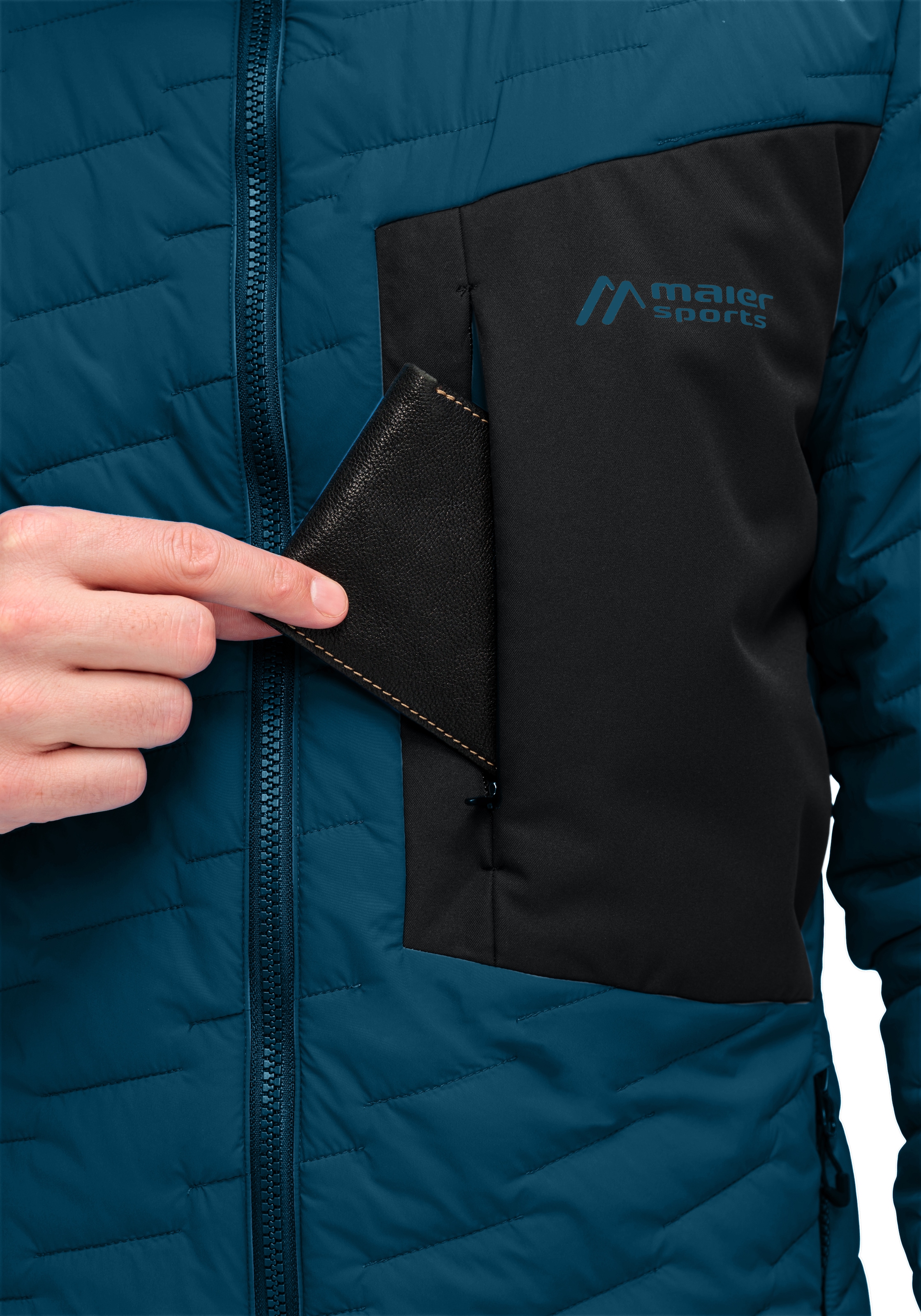 Maier Sports Funktionsjacke »Donovaly M«, Herren Outdoorjacke, Primaloft Jacke mit 3 RV-Taschen und Kapuze