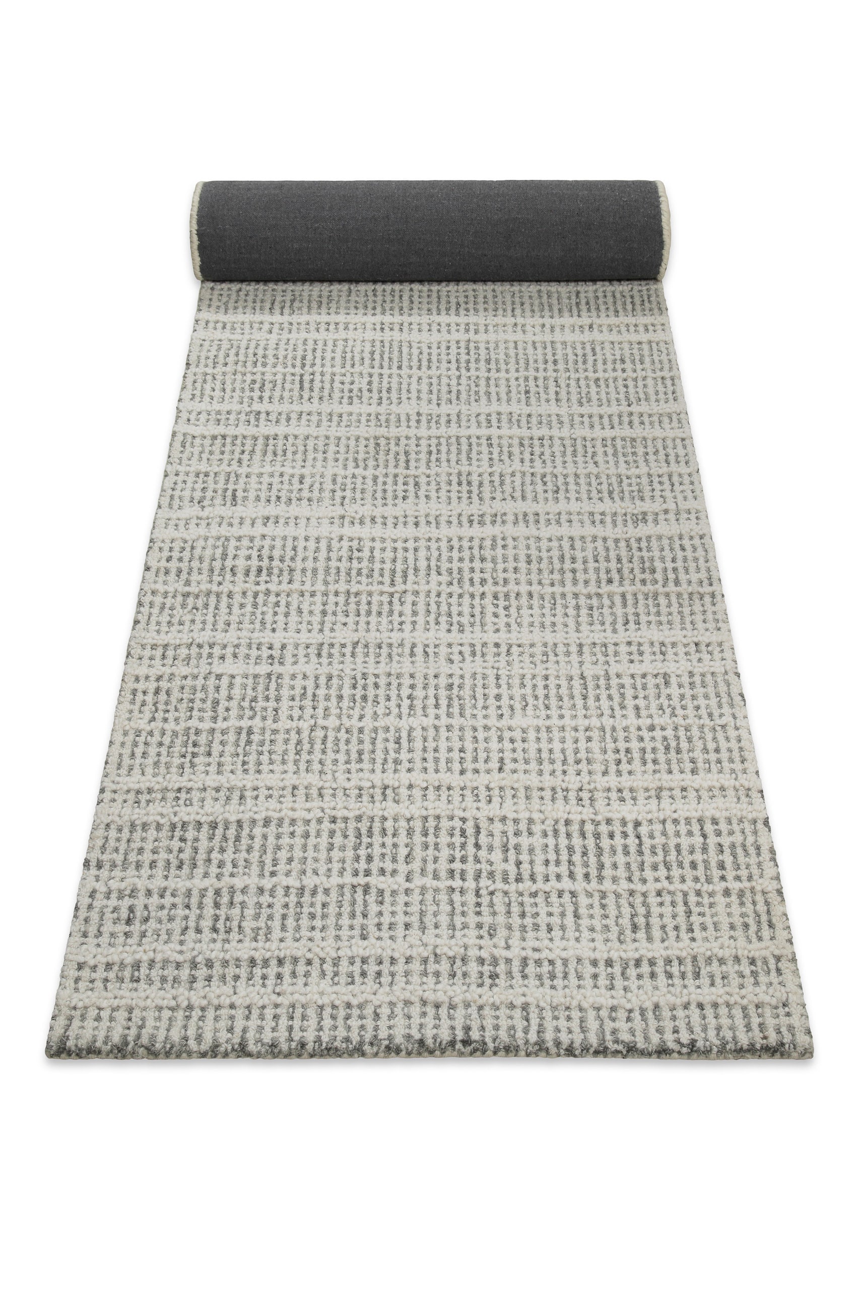 Wecon home Wollteppich »Hamptons FORTYFIVE«, rechteckig, 15 mm Höhe, Läufer, Schurwolle, Kurzflor, Wohn- & Schlafzimmer, elegant, Streifen