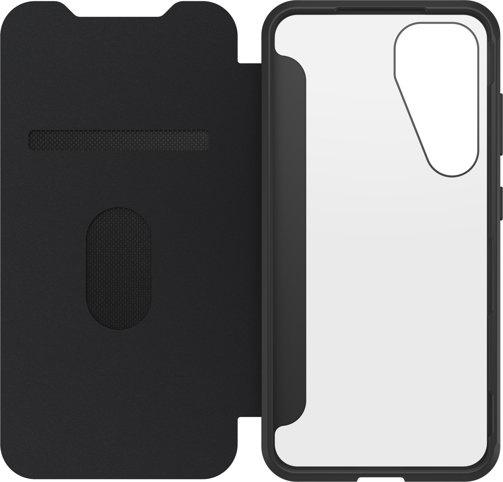 Otterbox Handyhülle »React Folio Samsung Galaxy S25 -clear/black«, Backcover, Schutzhülle, Handyschutzhülle, Case, Schutzcase, stoßfest