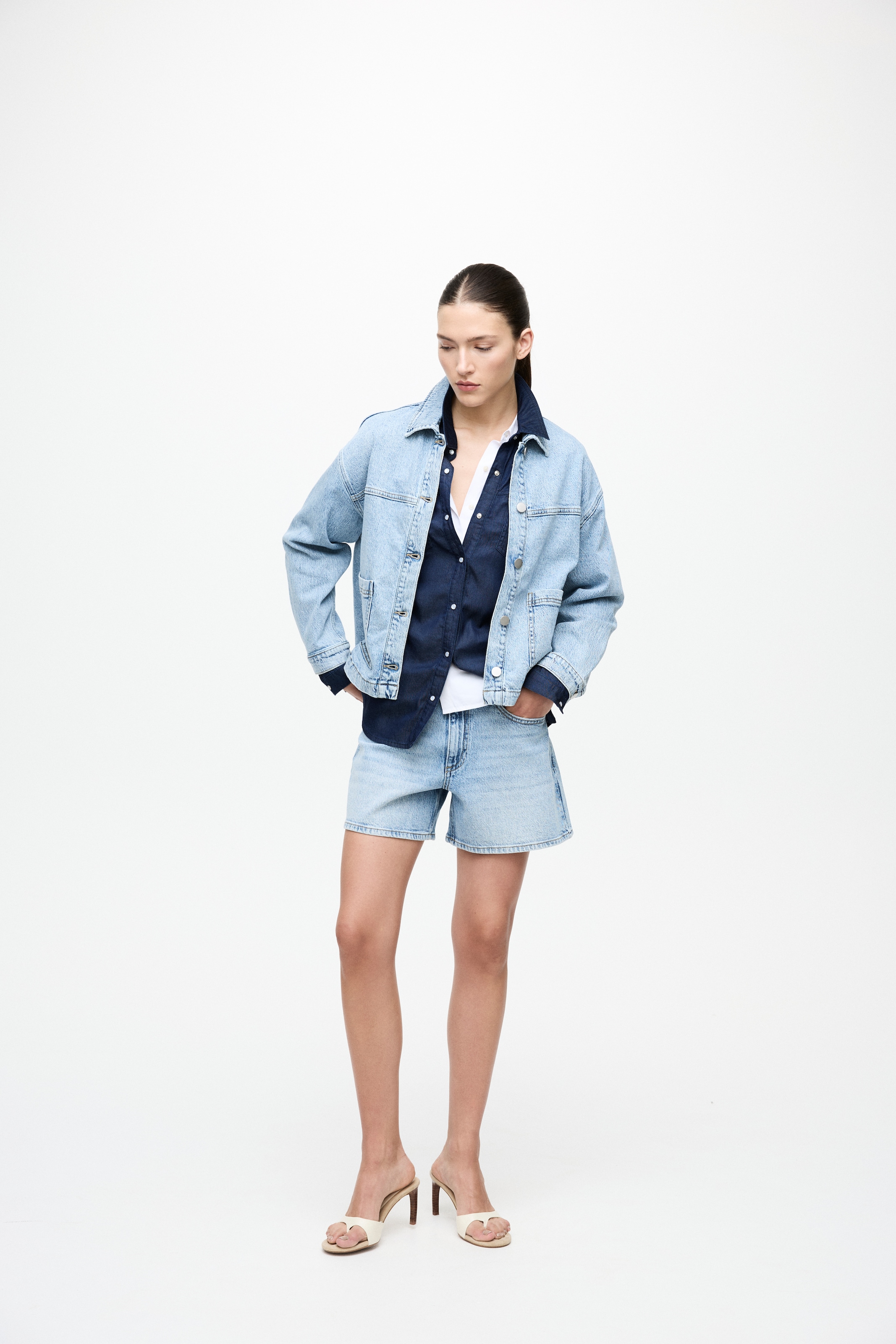 Vila Jeansshorts »VIJAF RW DENIM SHORTS-NOOS«