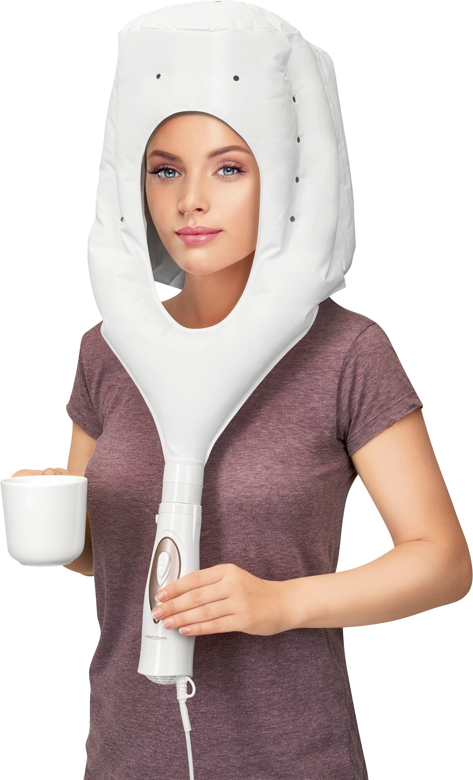 ProfiCare Haartrockenhaube »PC-HTH 3003«, 400 W, 2 Aufsätze, 3 in 1 – Trockenhaube, Haartrockner und Lockenbürste in Einem