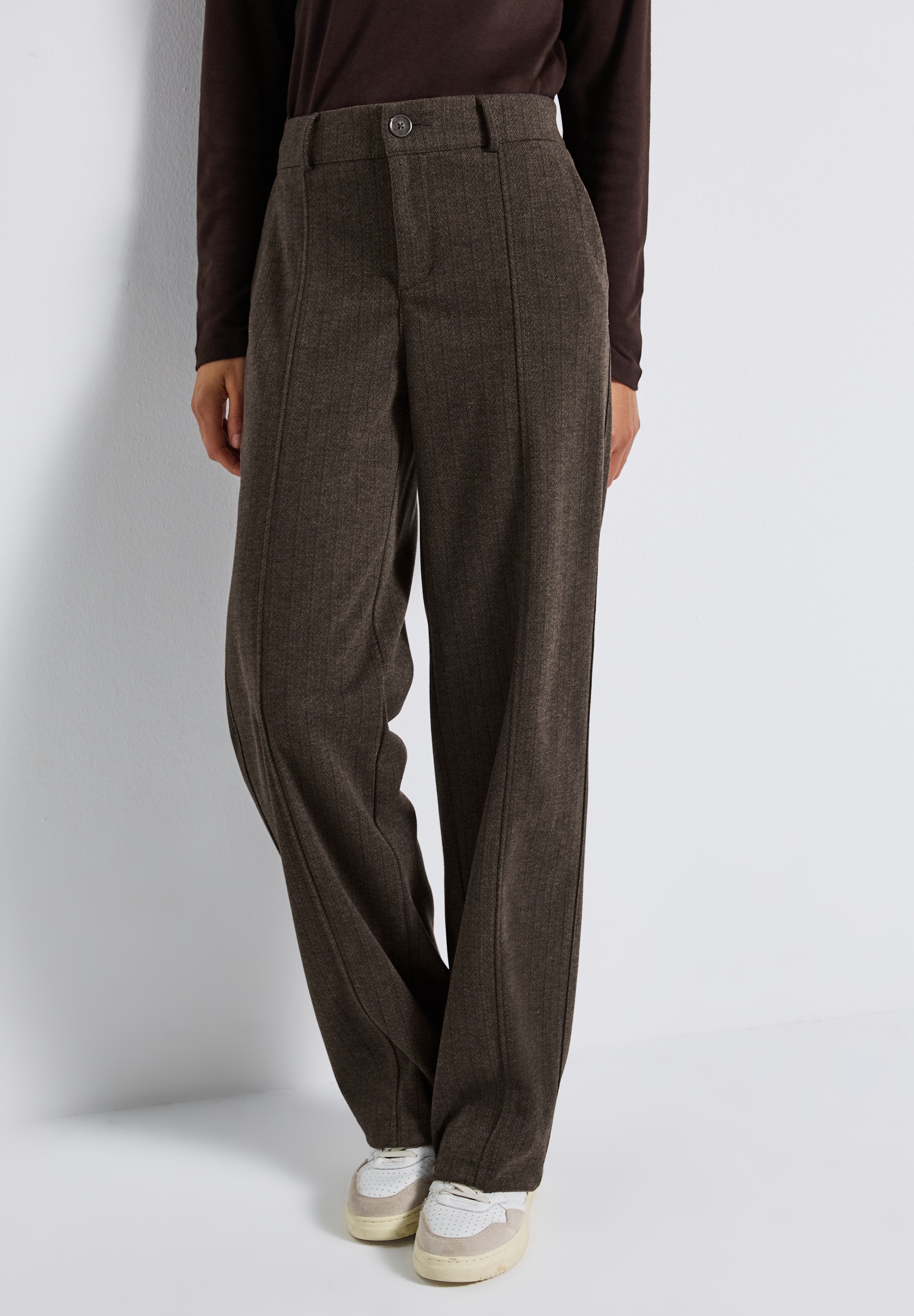 STREET ONE Stoffhose  im Nadelstreifen-Look