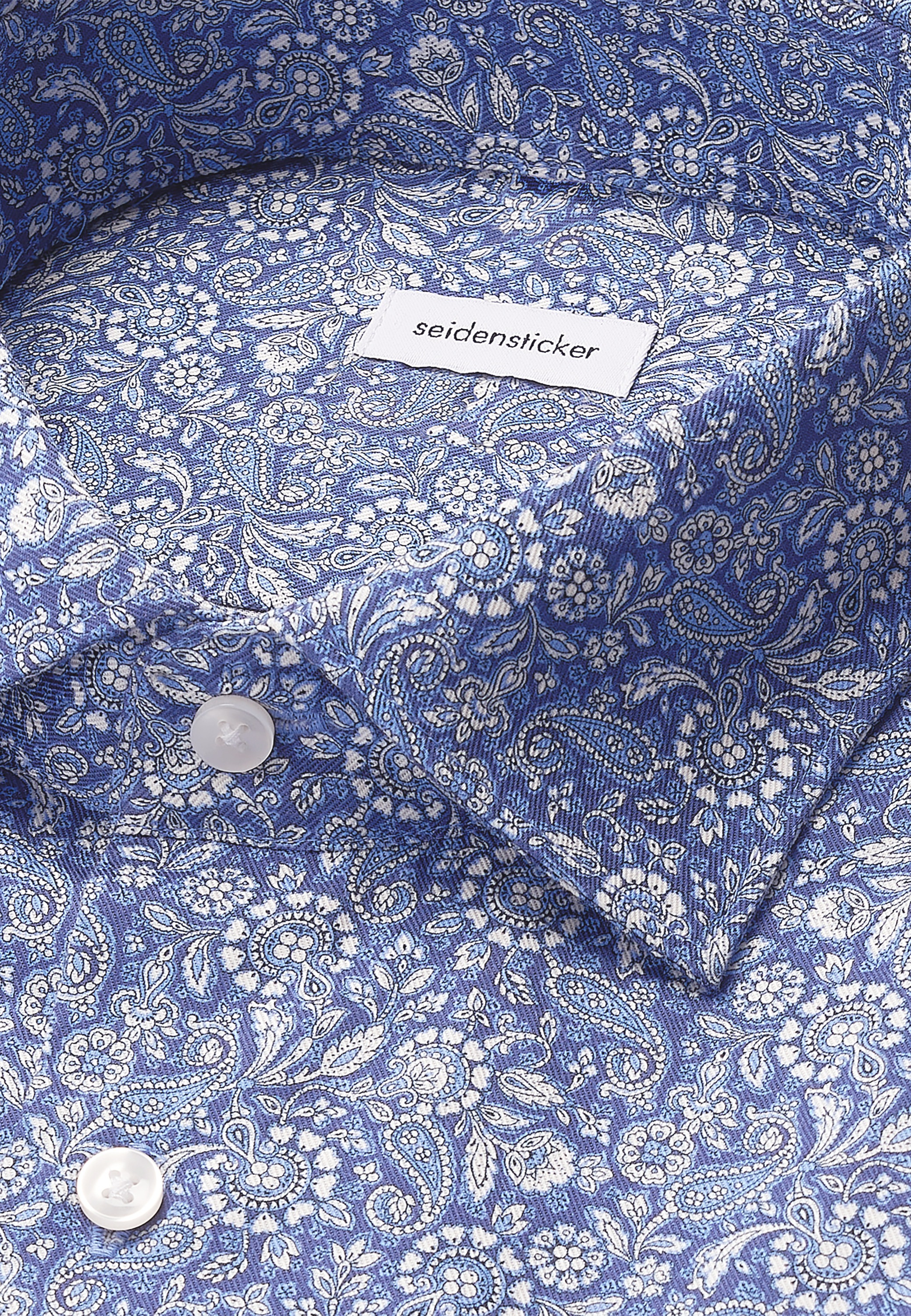 seidensticker Businesshemd »Schwarze Rose«, Regular 1/1 Kentkragen Paisley
